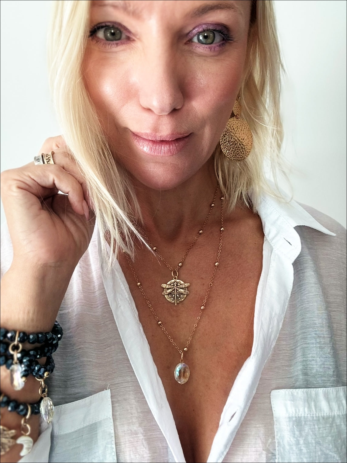 All Is Well Dragonfly Dainty Necklace