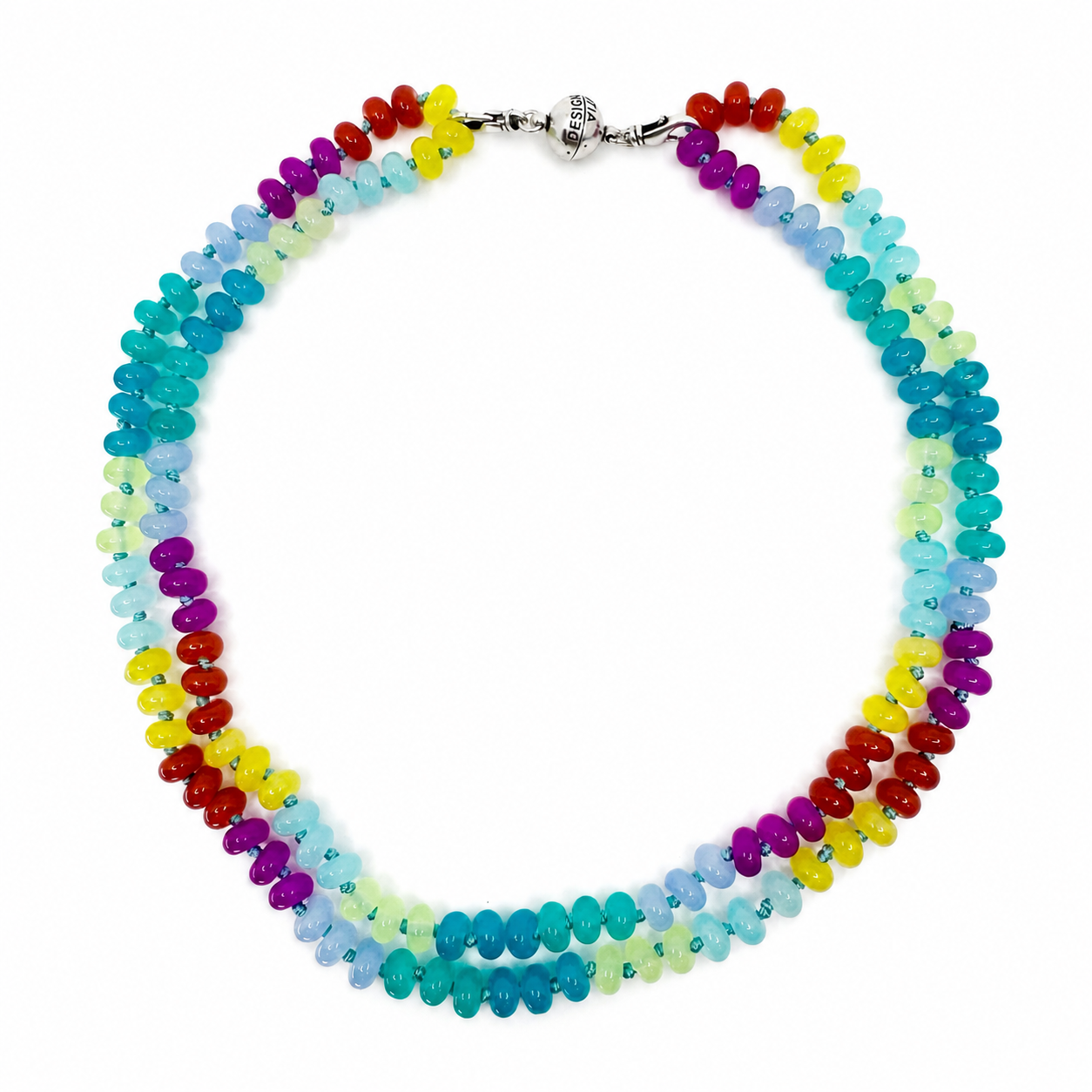 Live Colorfully Beaded Layering Necklace