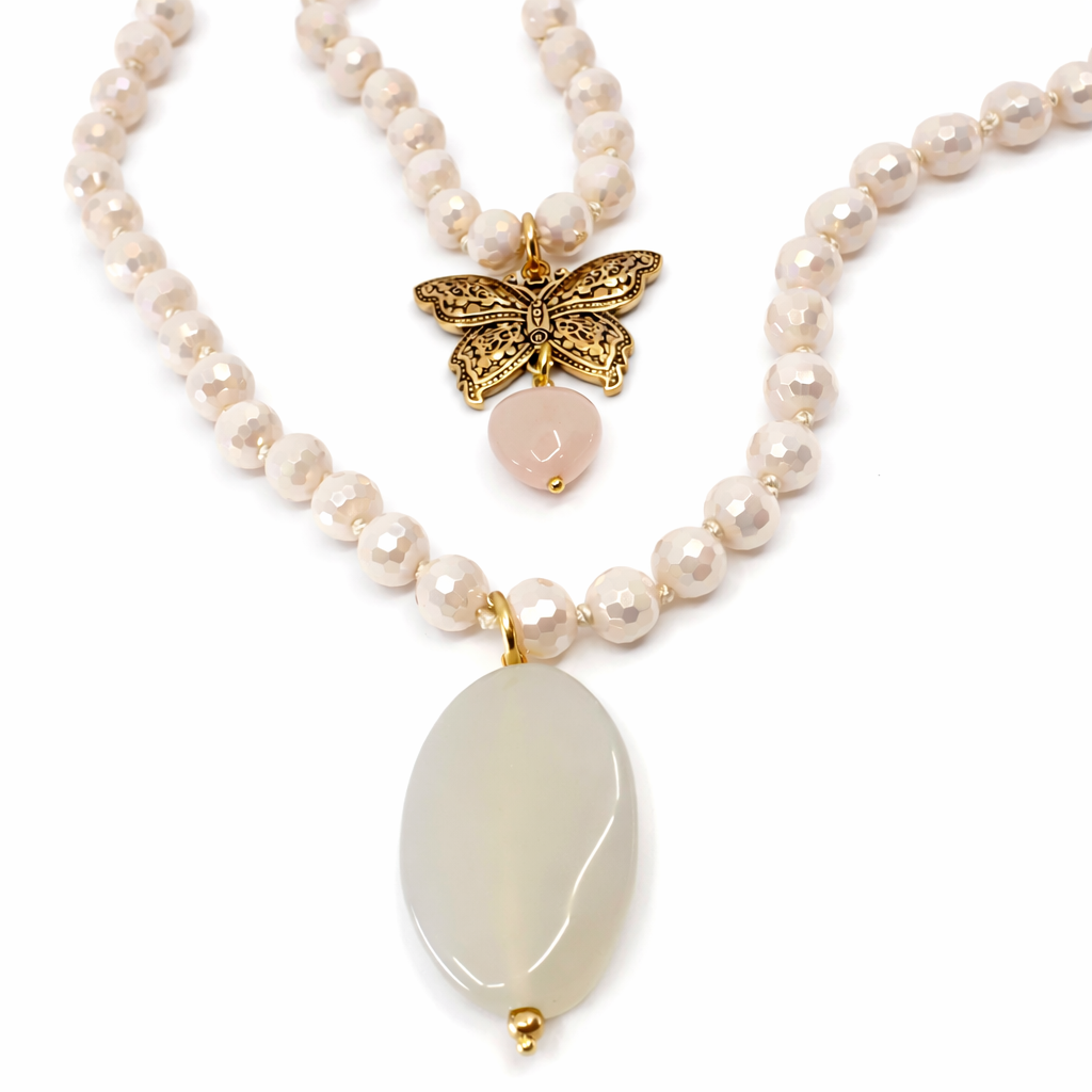 Joy Butterfly Crystal Necklace