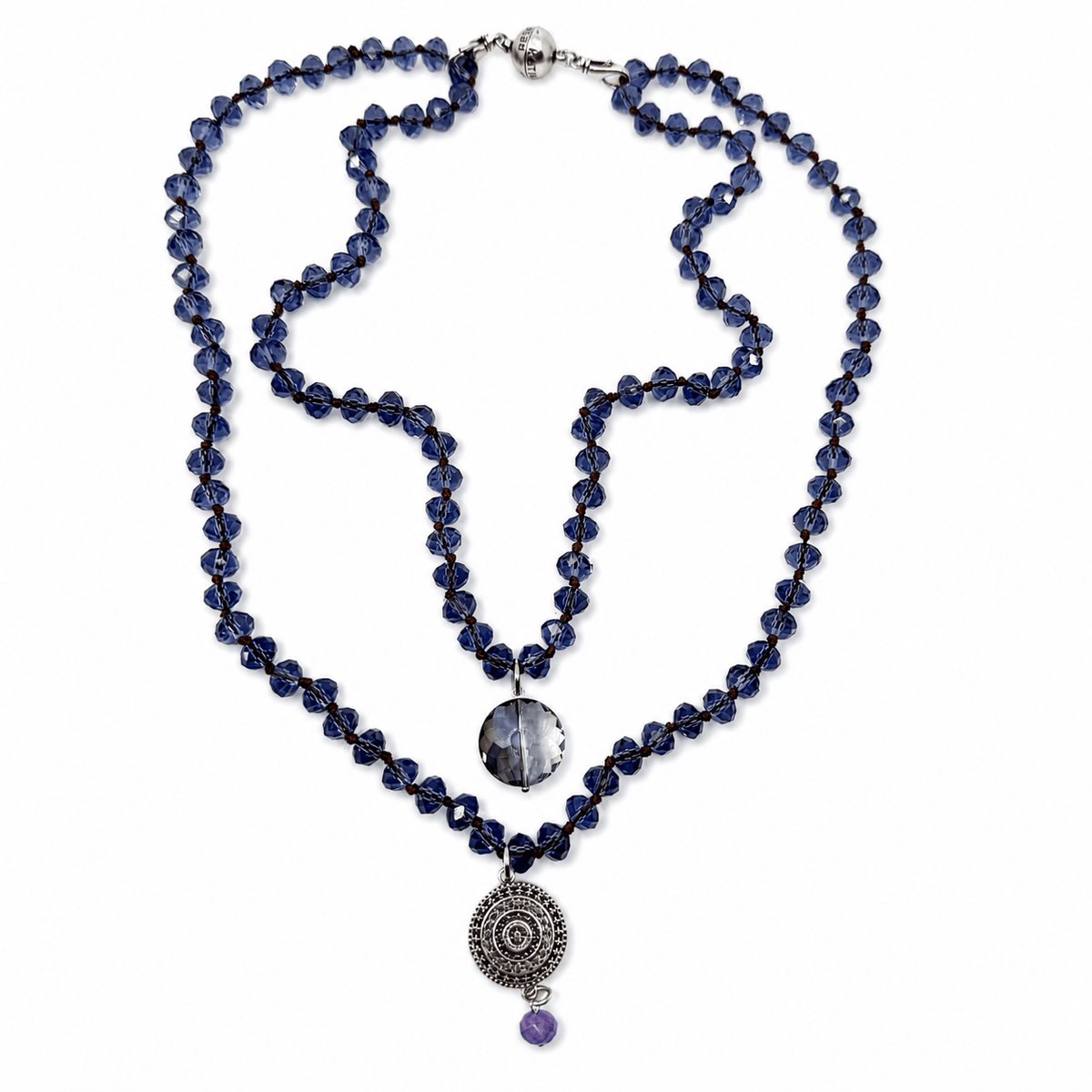 See The Good Mandala Crystal Beaded Necklace
