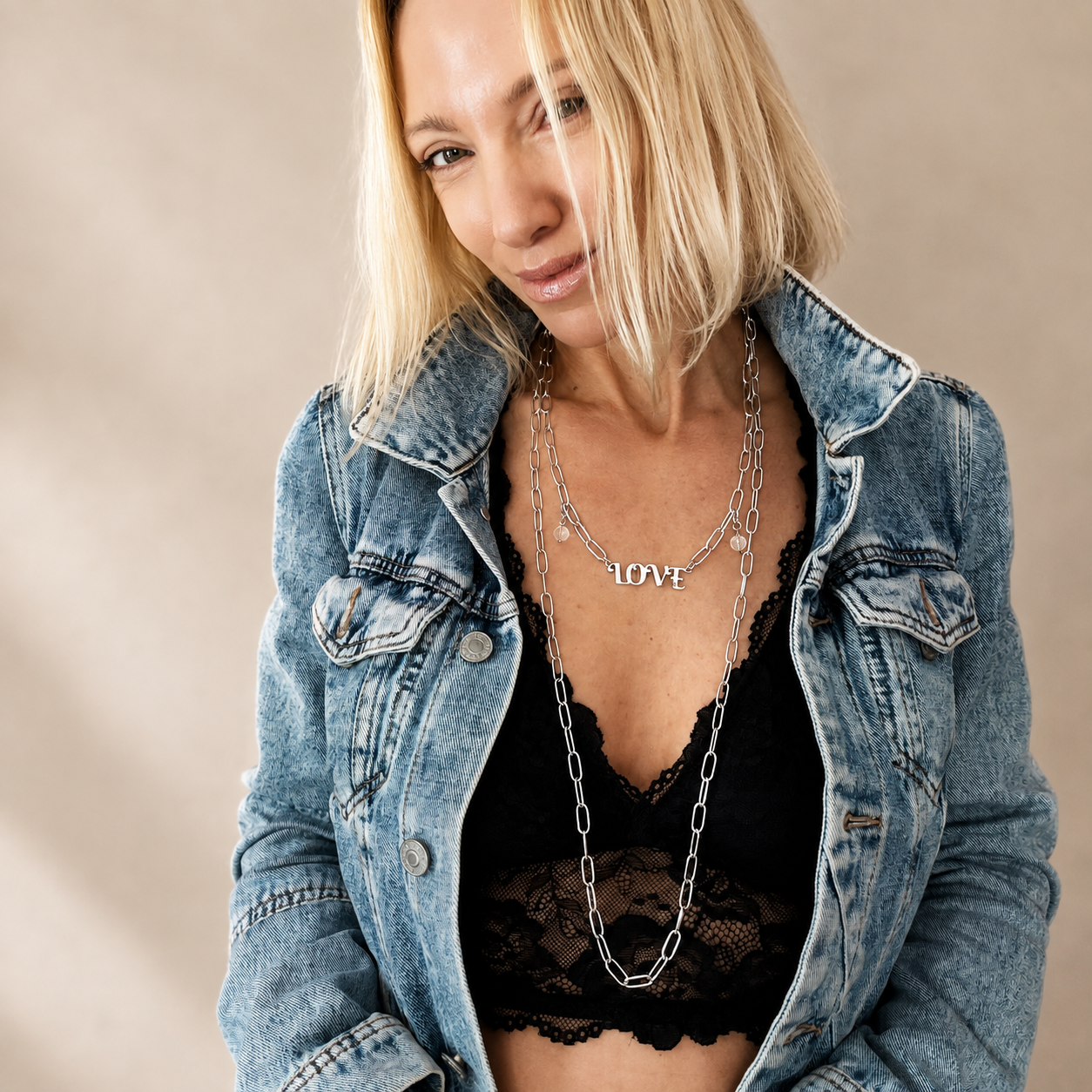 Love Long Chain Necklace