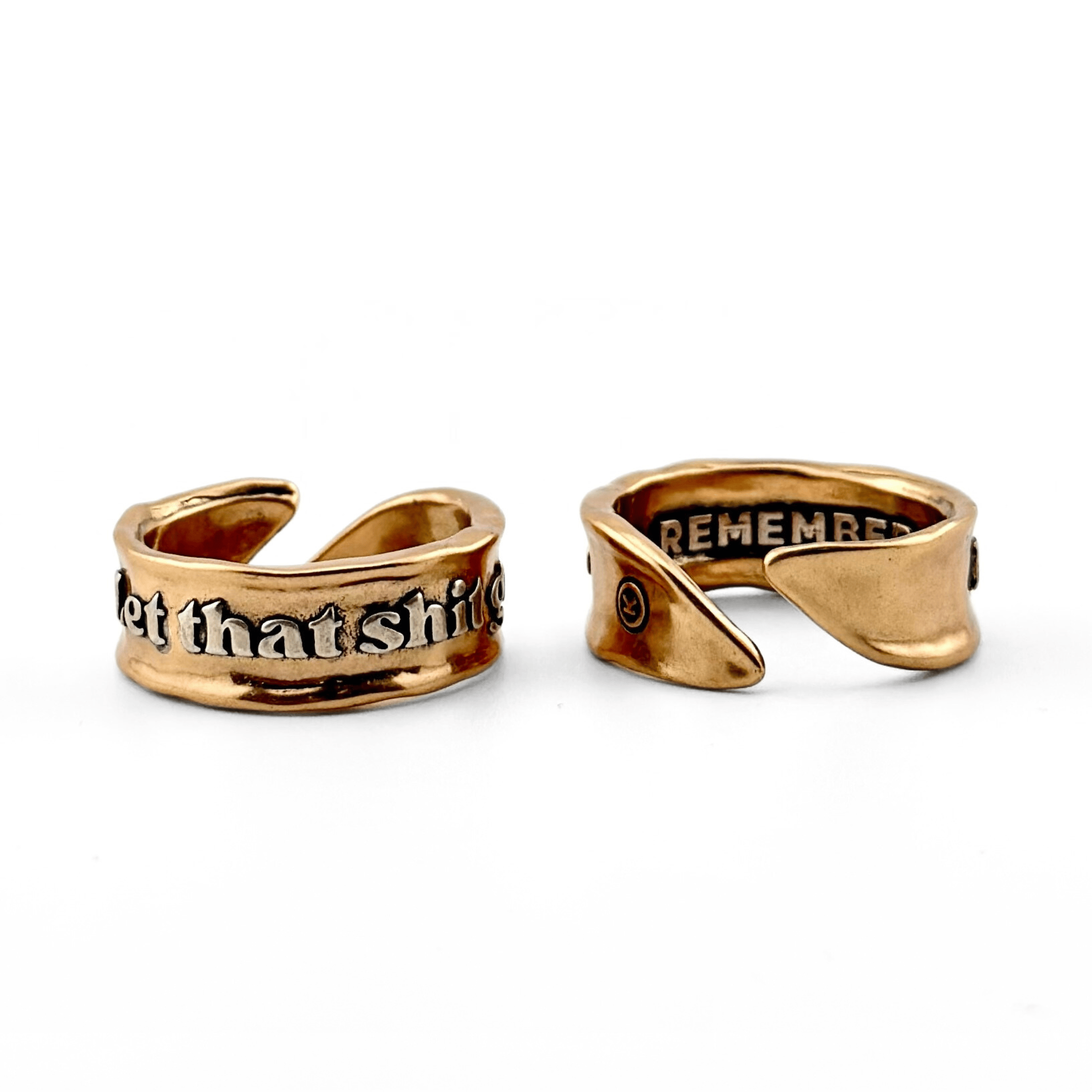 Let That Shit Go Remember Adjustable Ring