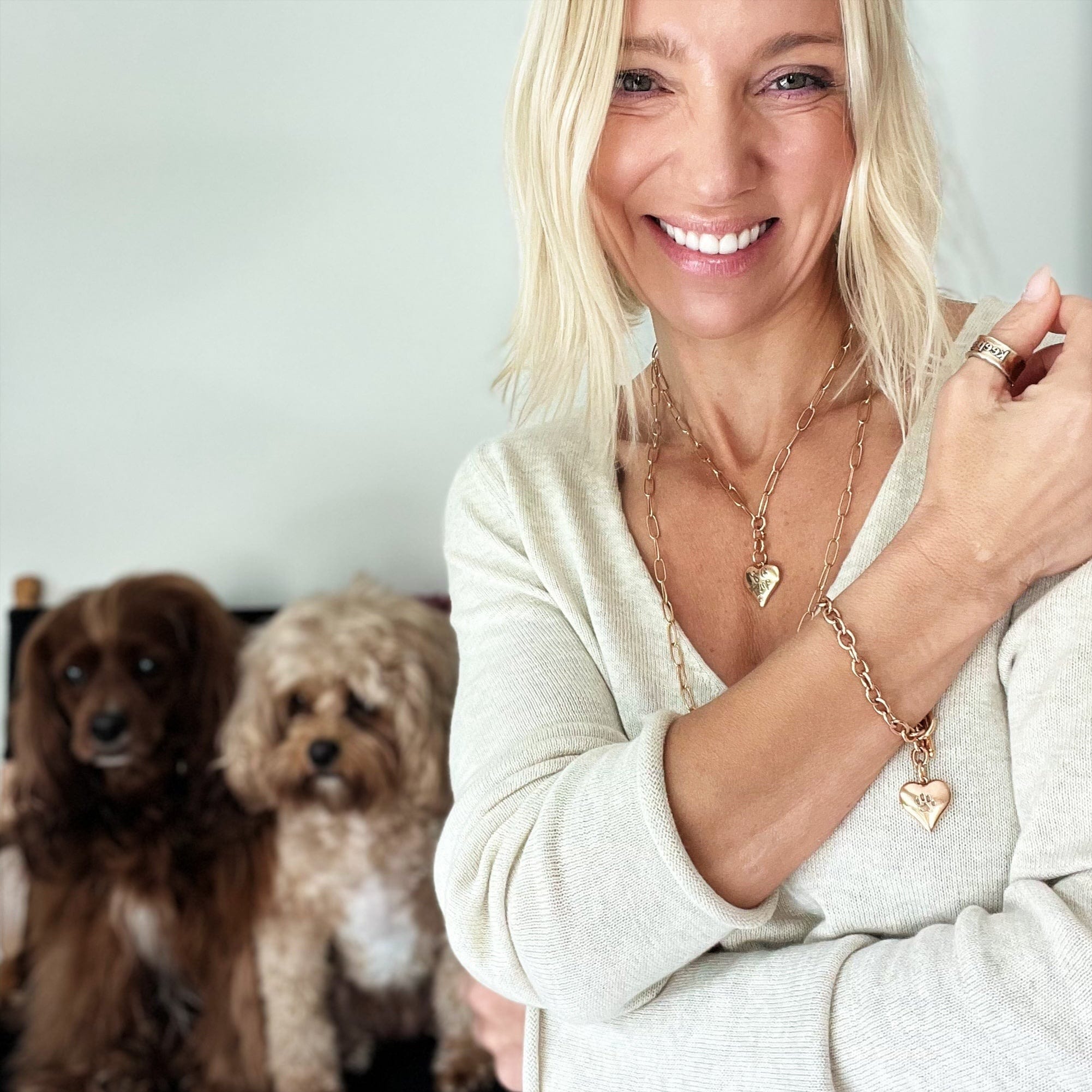 Paw Heart Chain Bracelet