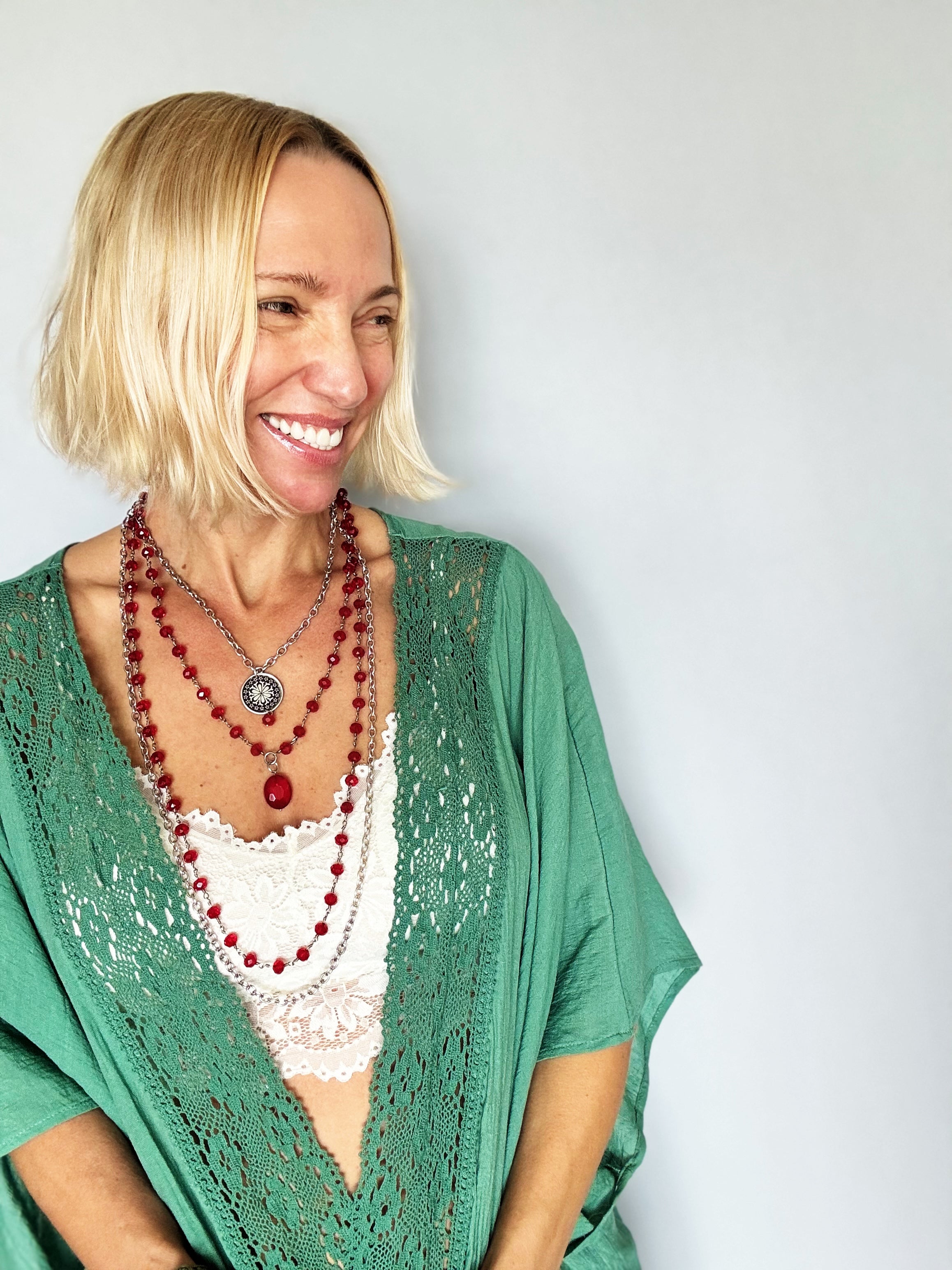 Today I Choose Joy Flower Rosary Layering Set
