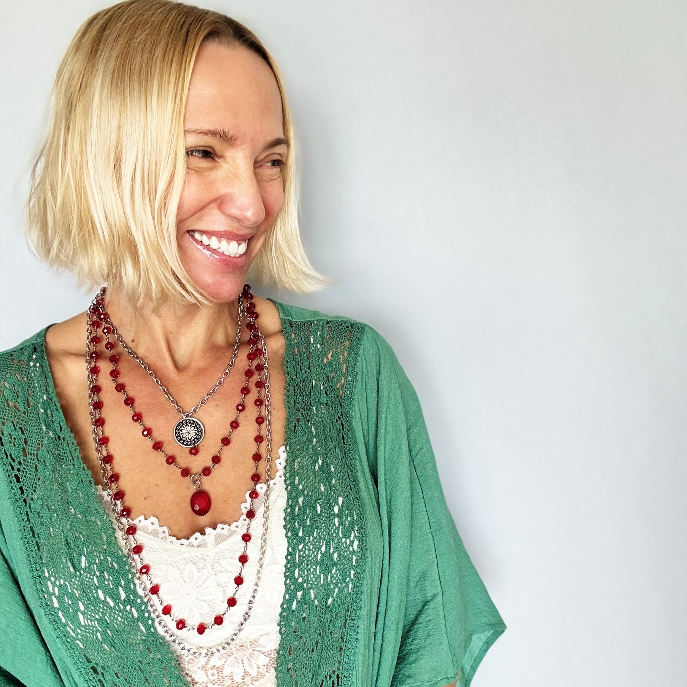 Today I Choose Joy Flower Rosary Layering Set