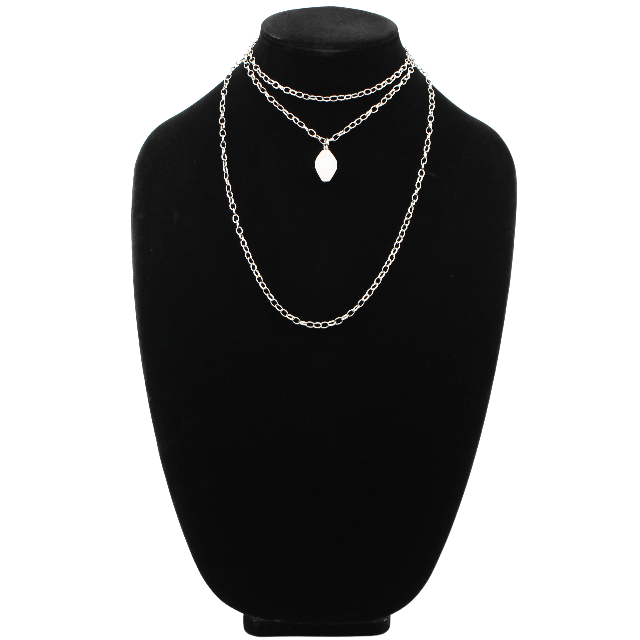 Crystal Quartz Layering Chain Necklace