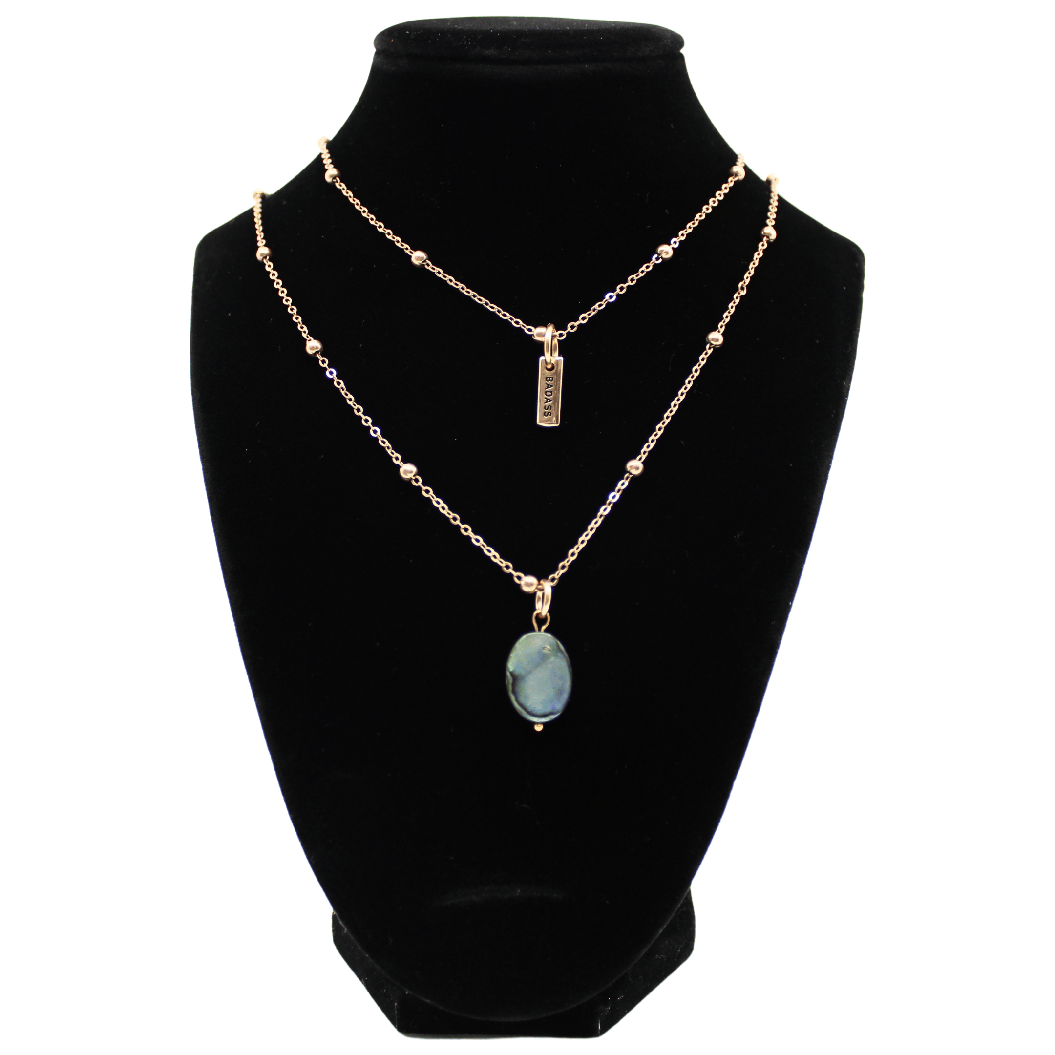 Badass Abalone Dainty Necklace