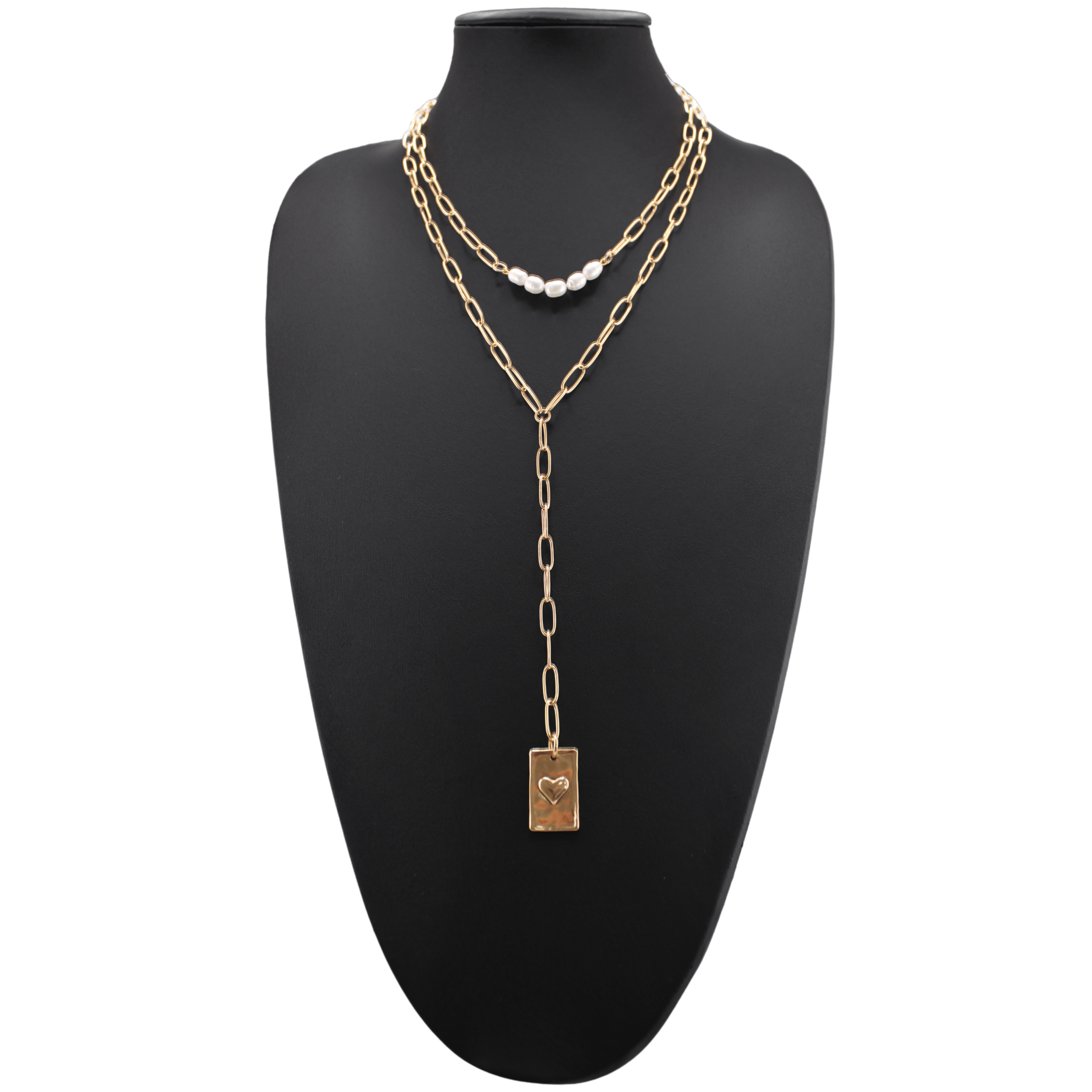 You Are Doing F*cking Great Heart Lariat Necklace