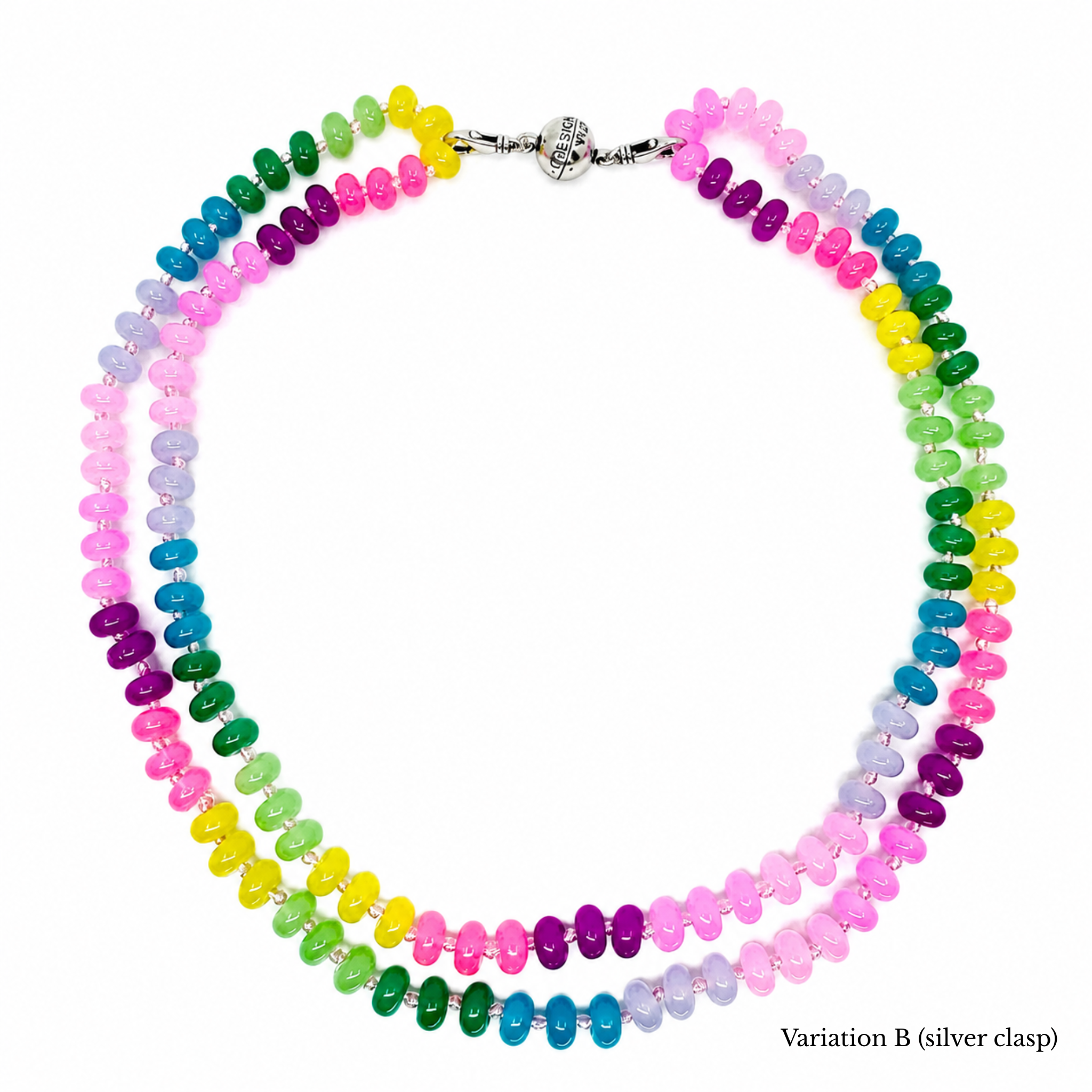 Live Colorfully Beaded Multicolored Layering Necklace