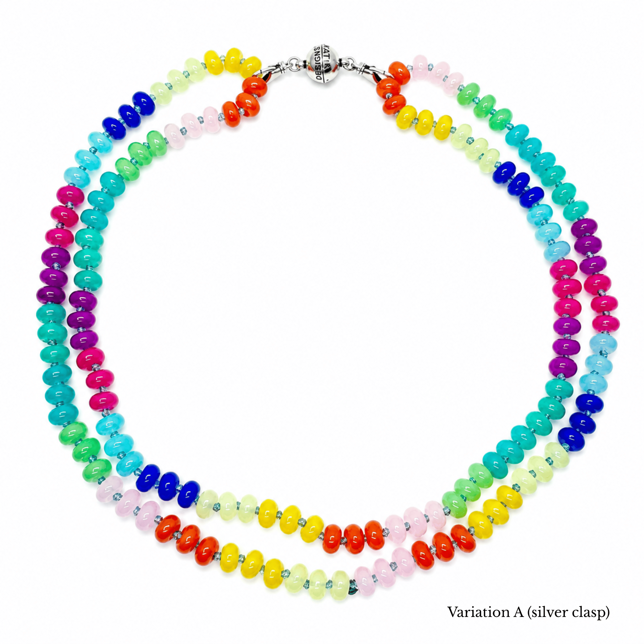 Live Colorfully Beaded Multicolored Layering Necklace