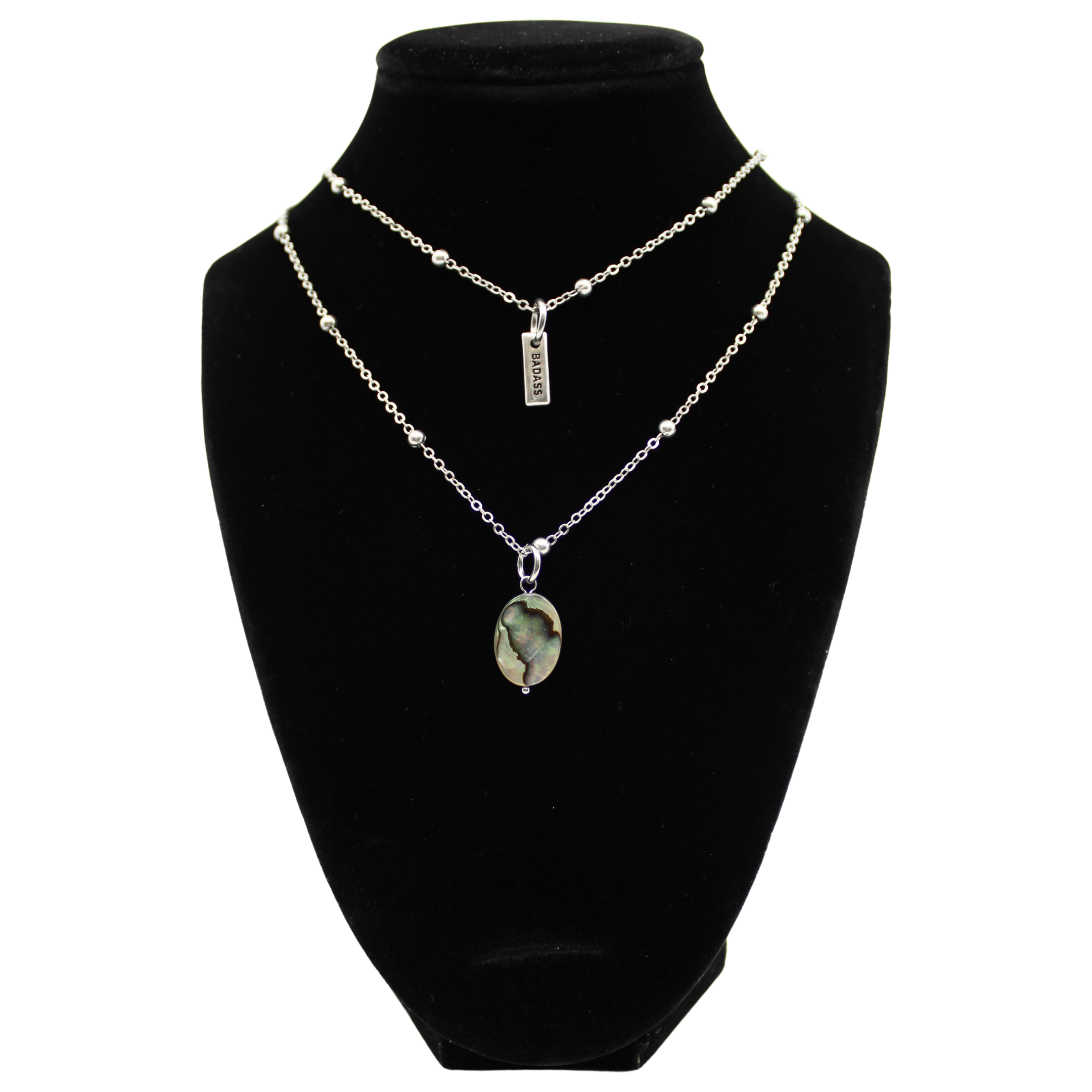 Badass Abalone Dainty Necklace