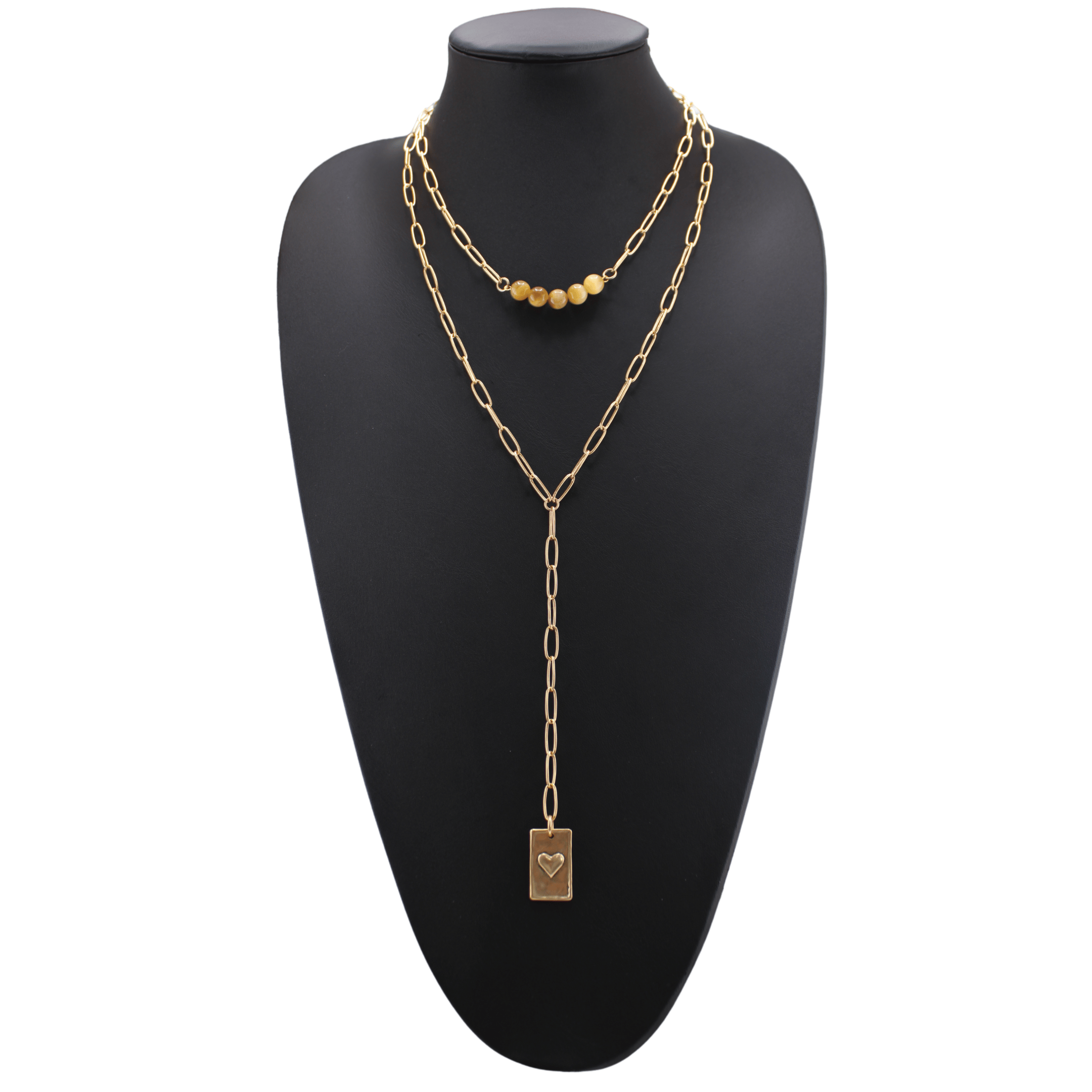 You Are Doing F*cking Great Heart Lariat Necklace