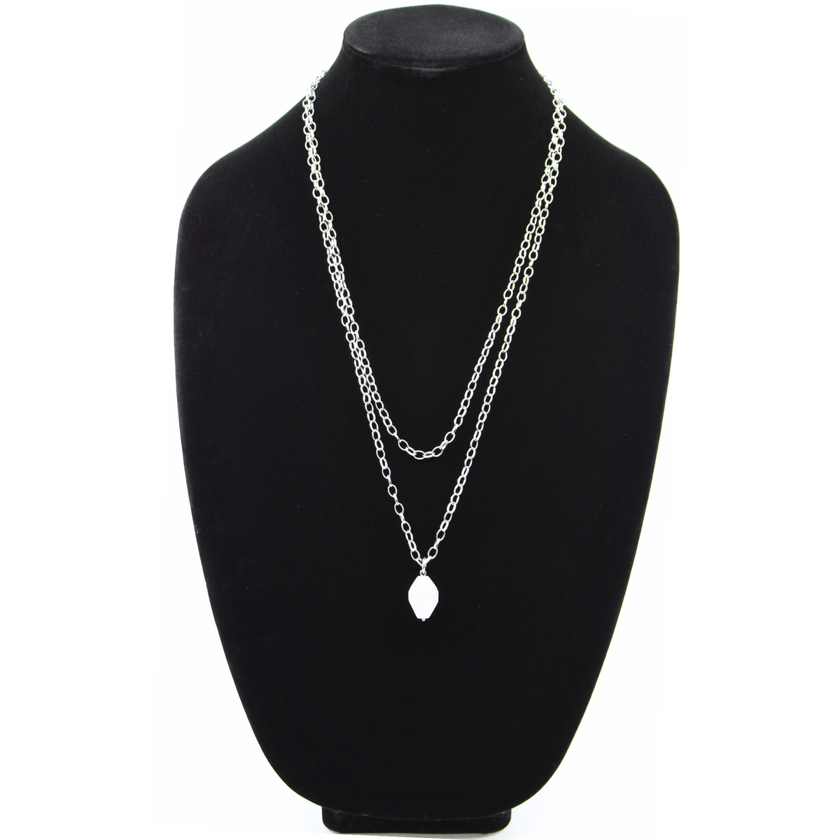 Crystal Quartz Layering Chain Necklace