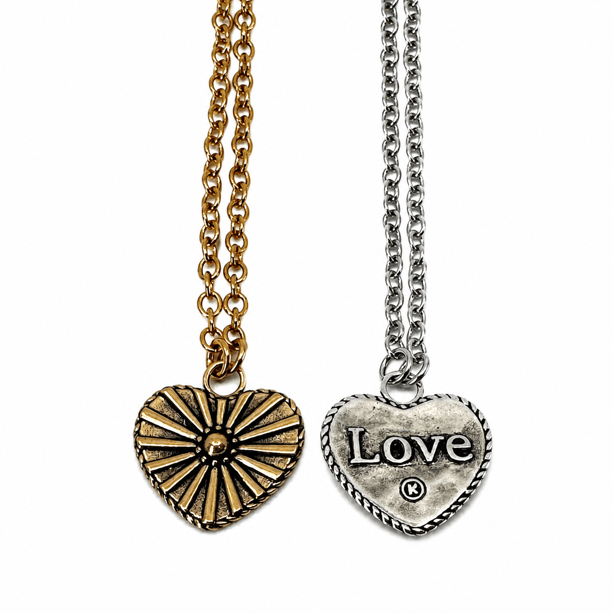 Love Shining Heart Adjustable Necklace