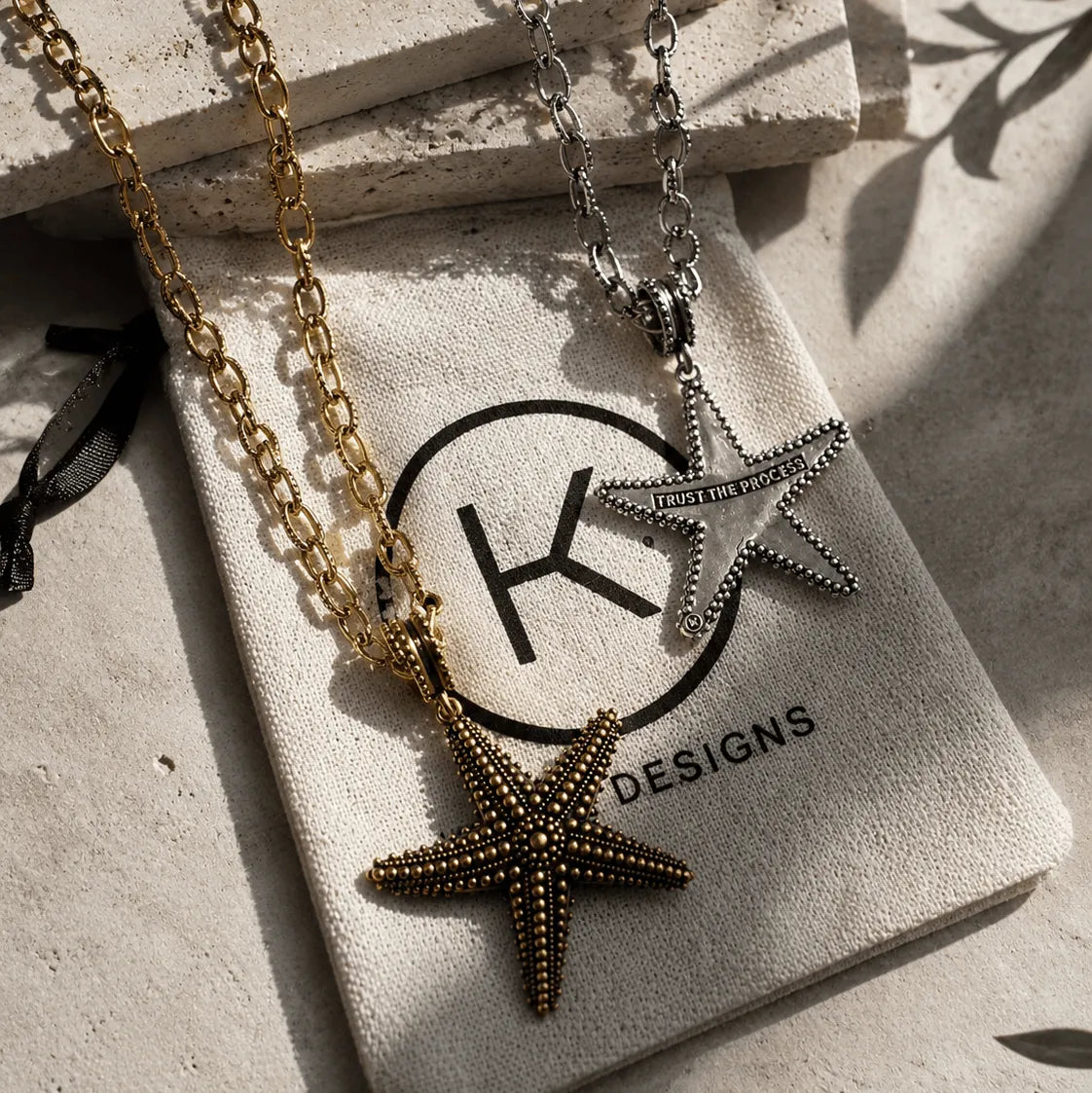 Trust the Process Starfish Adjustable Necklace