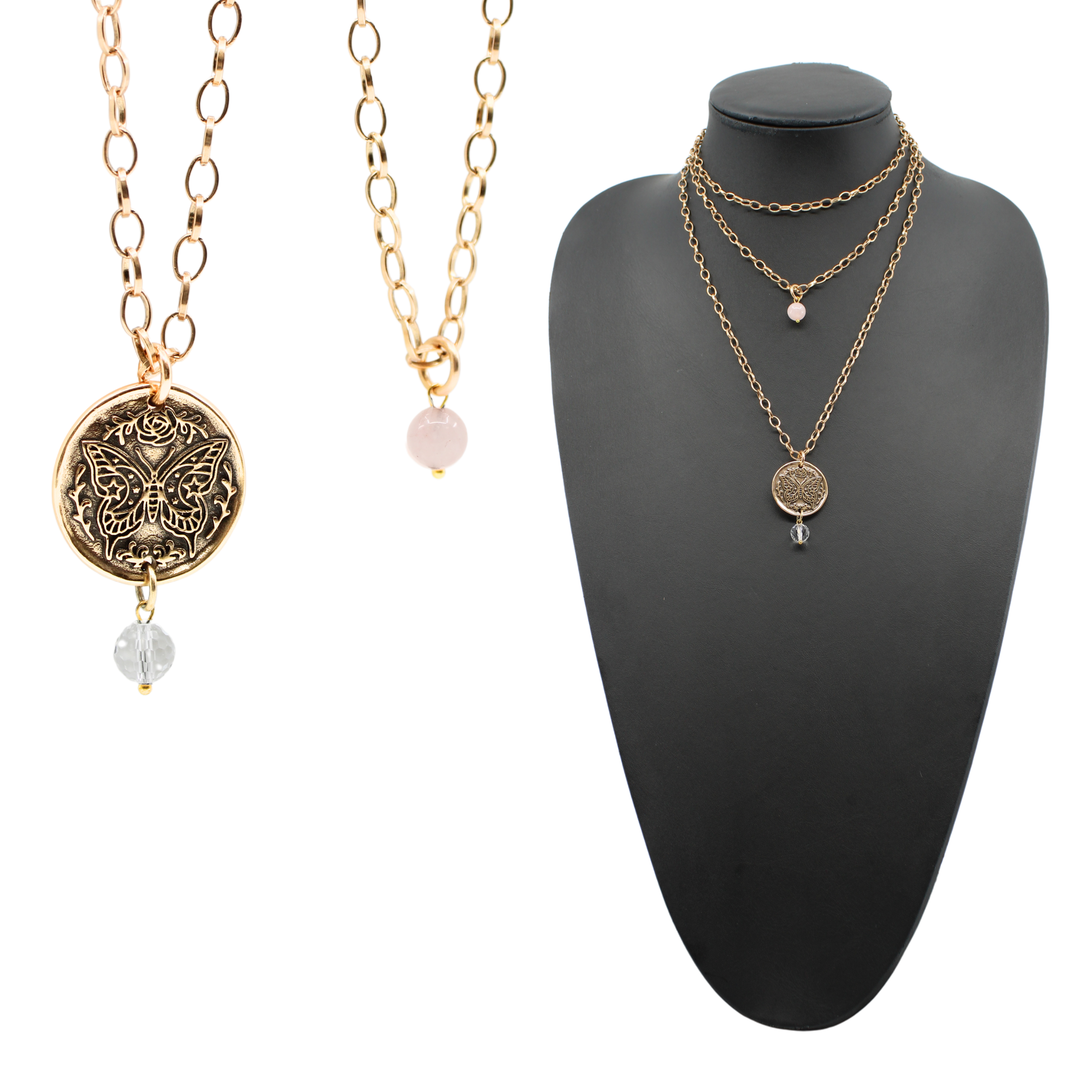 Be Still & Know Butterfly Original Necklace