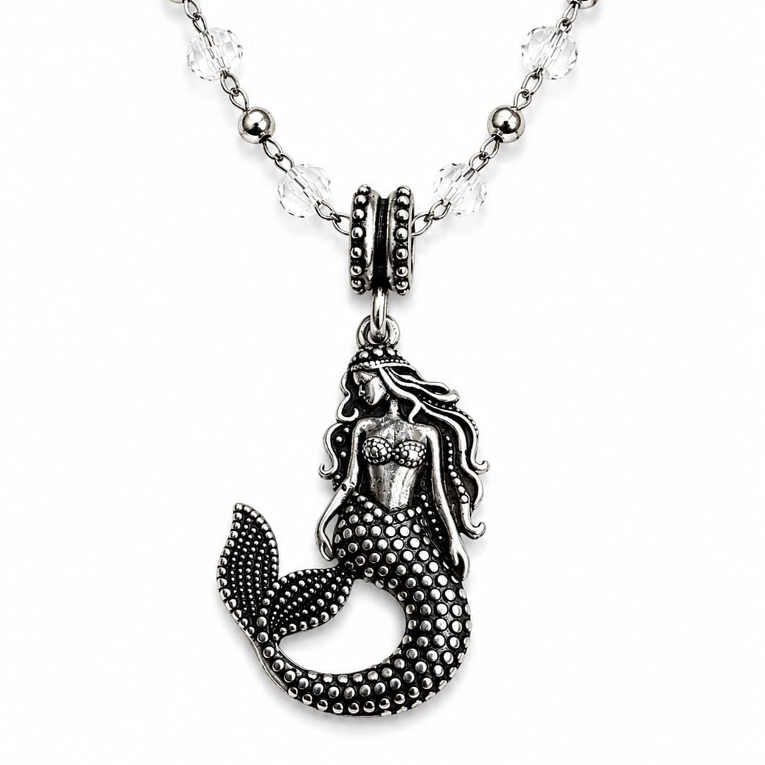The Best Is Yet To Come Mermaid Crystal Dainty Necklace