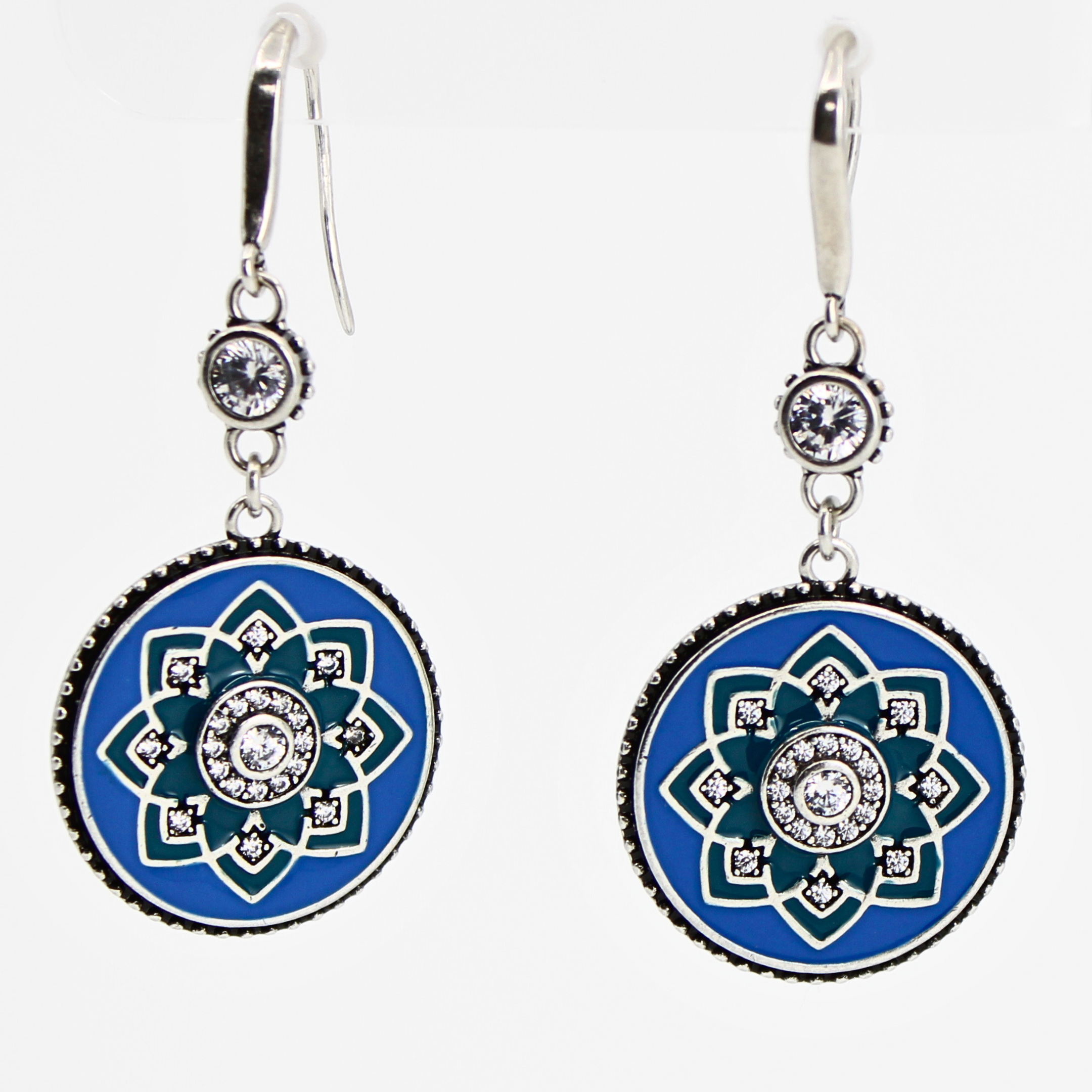 I Am Enough Mandala Drop Earrings