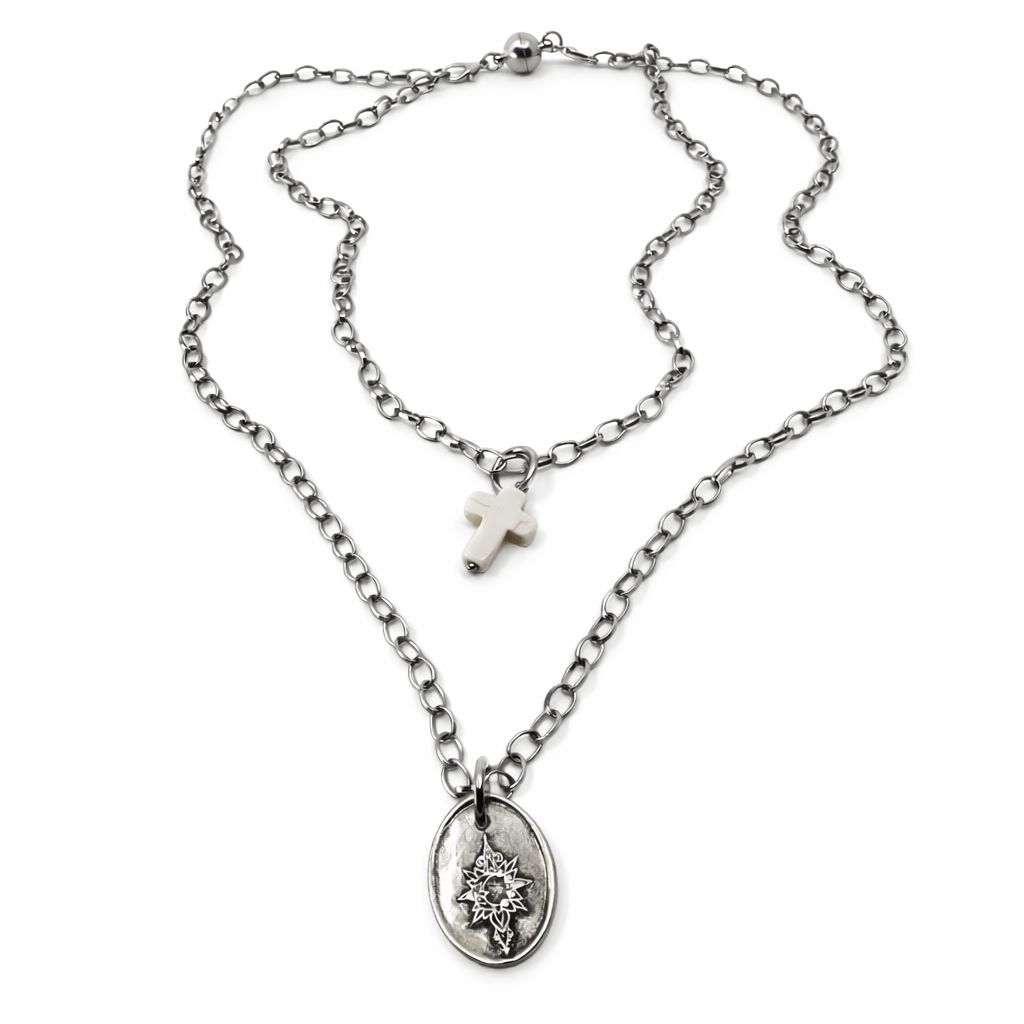 Be the Light Cross Dainty Necklace