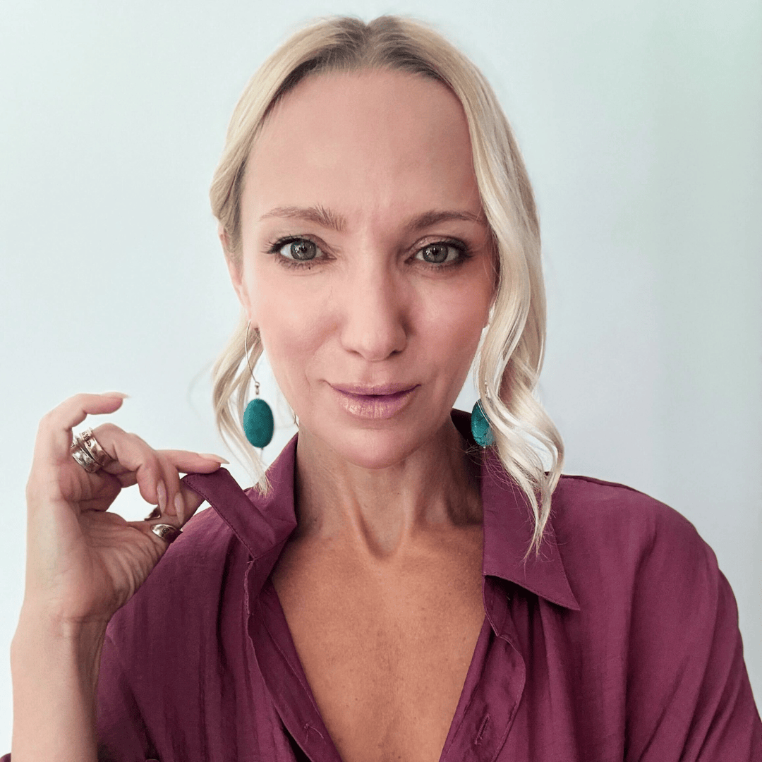 Large Stone Drop Earrings