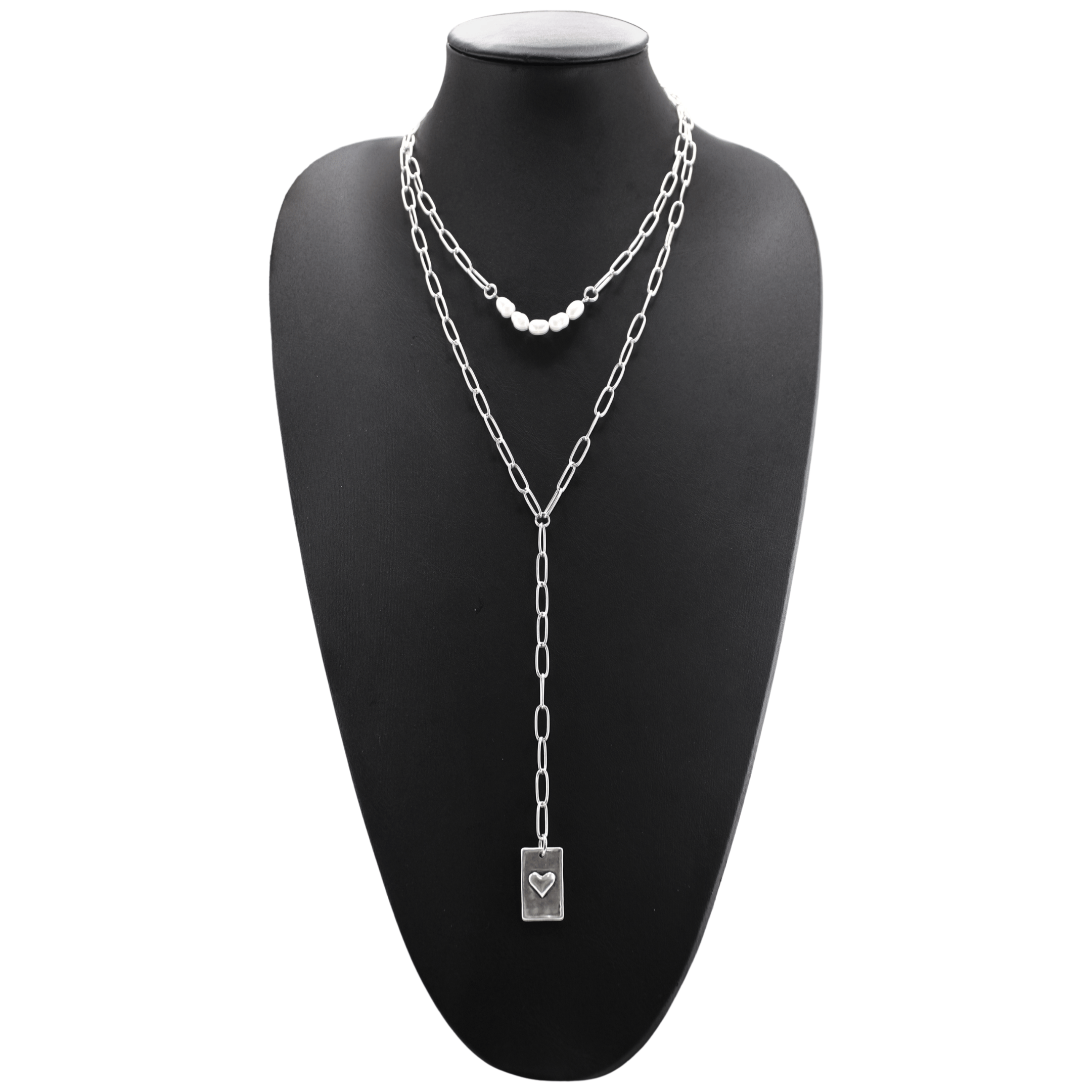 You Are Doing F*cking Great Heart Lariat Necklace