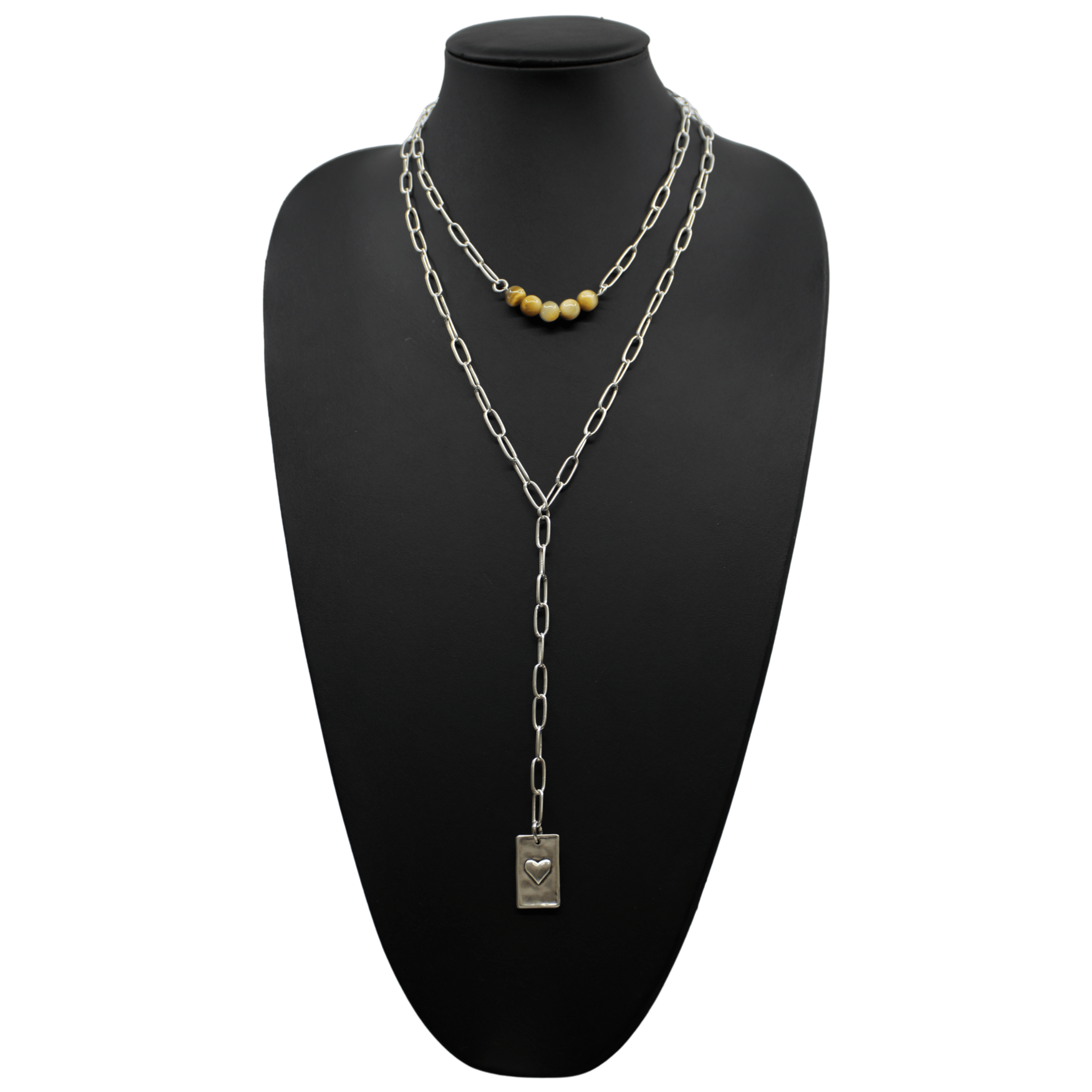 You Are Doing F*cking Great Heart Lariat Necklace