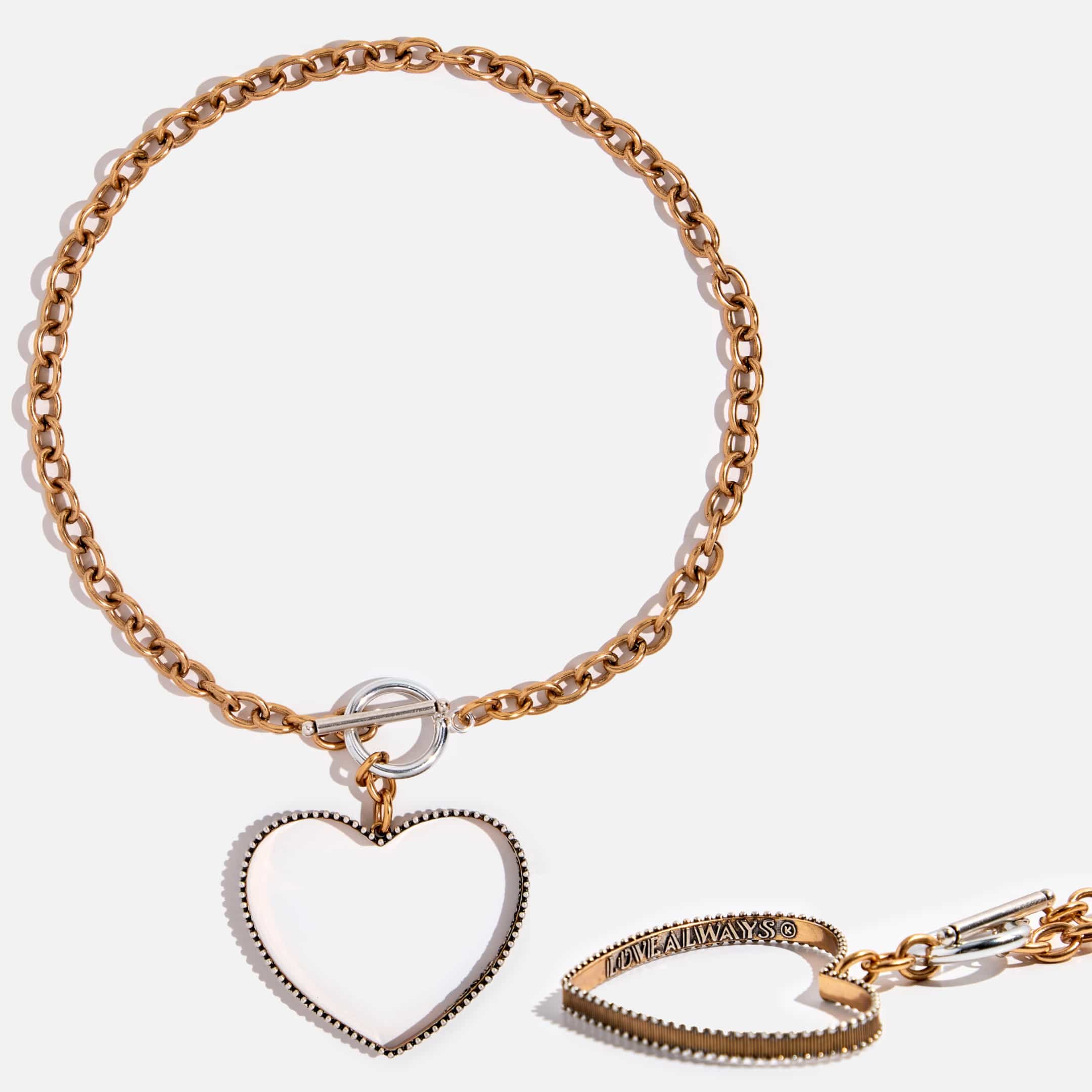 Love Always Open Heart Choker Necklace