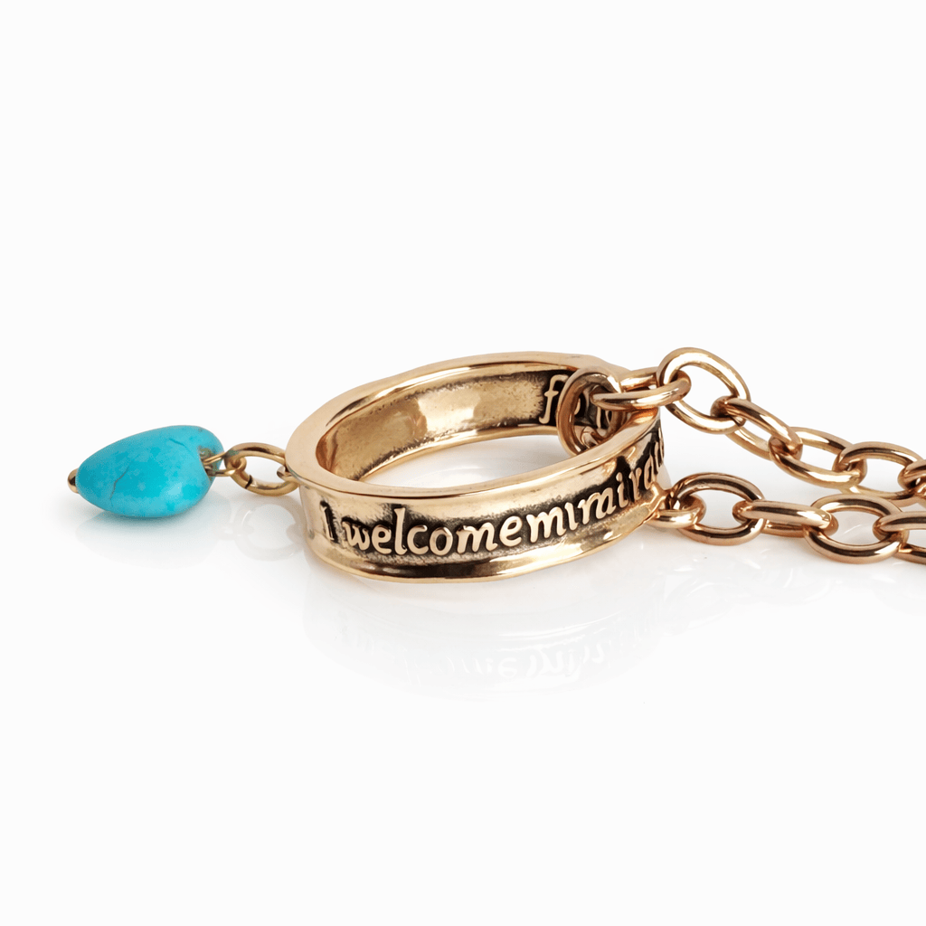I Welcome Miracles Into My Life Ring Multifunctional Necklace