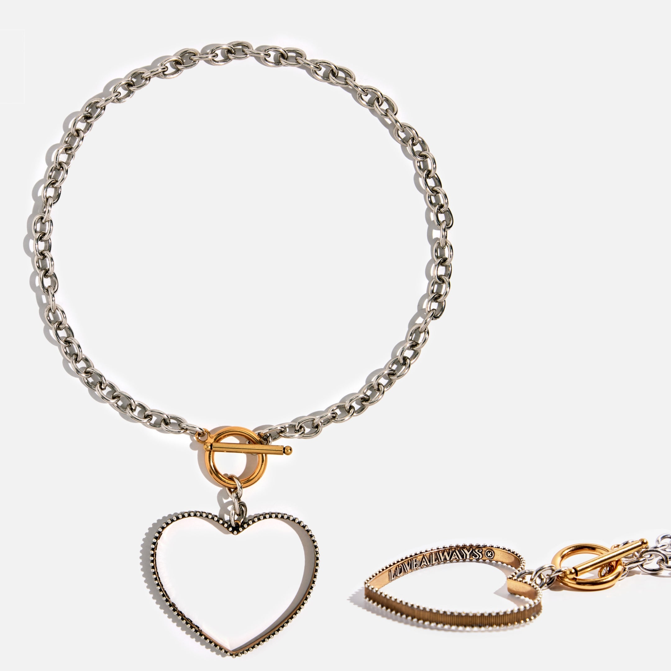 Love Always Open Heart Choker Necklace