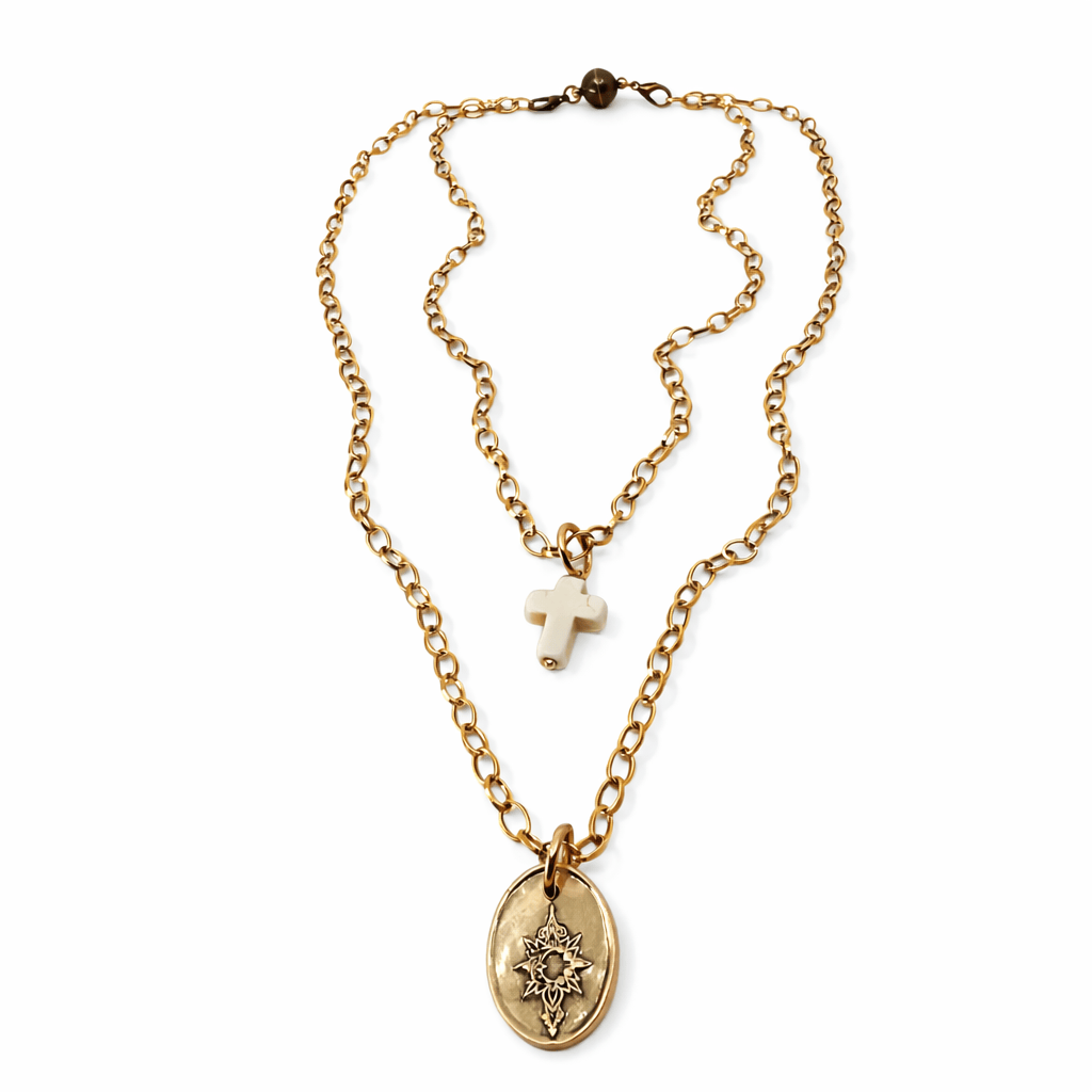Be the Light Cross Dainty Necklace