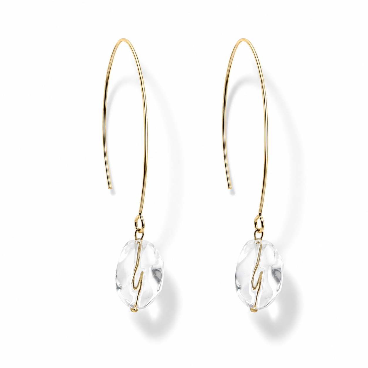 Small Stone Drop Earrings