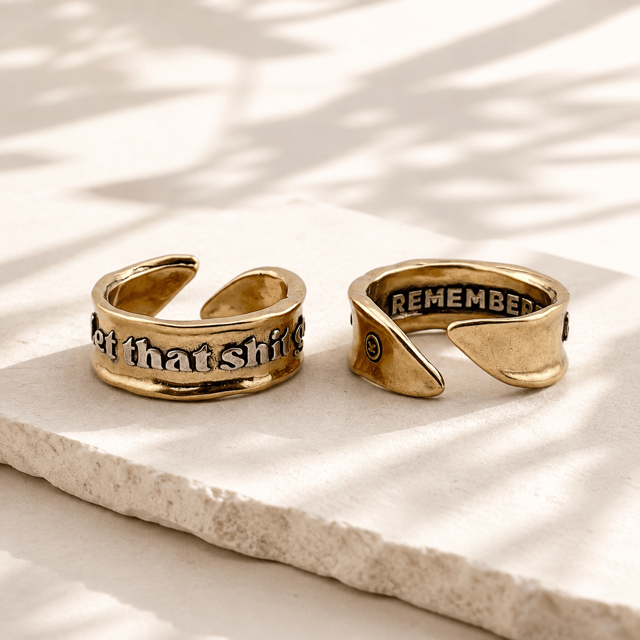 Let That Shit Go Remember Adjustable Ring