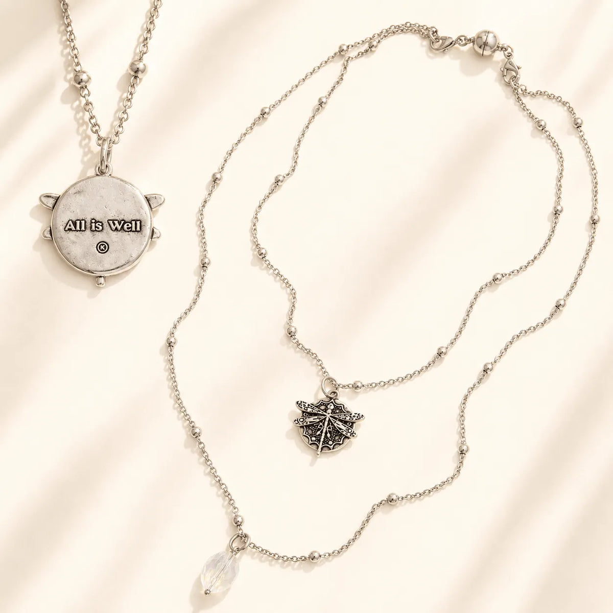 All Is Well Dragonfly Dainty Necklace