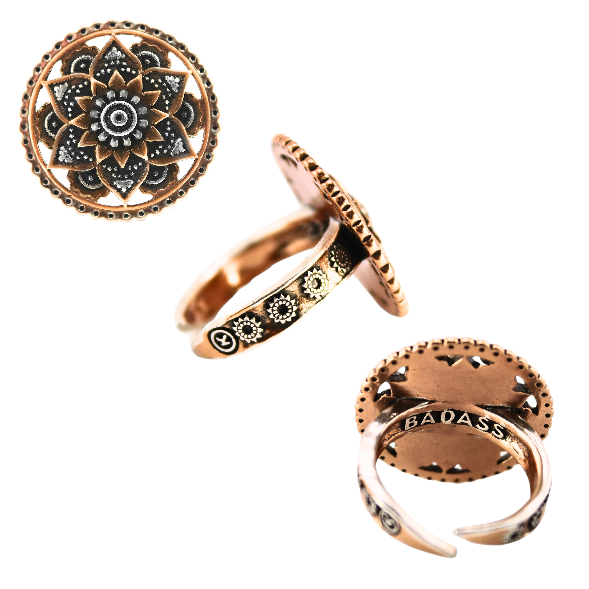 Badass Lotus Inspire Adjustable Ring
