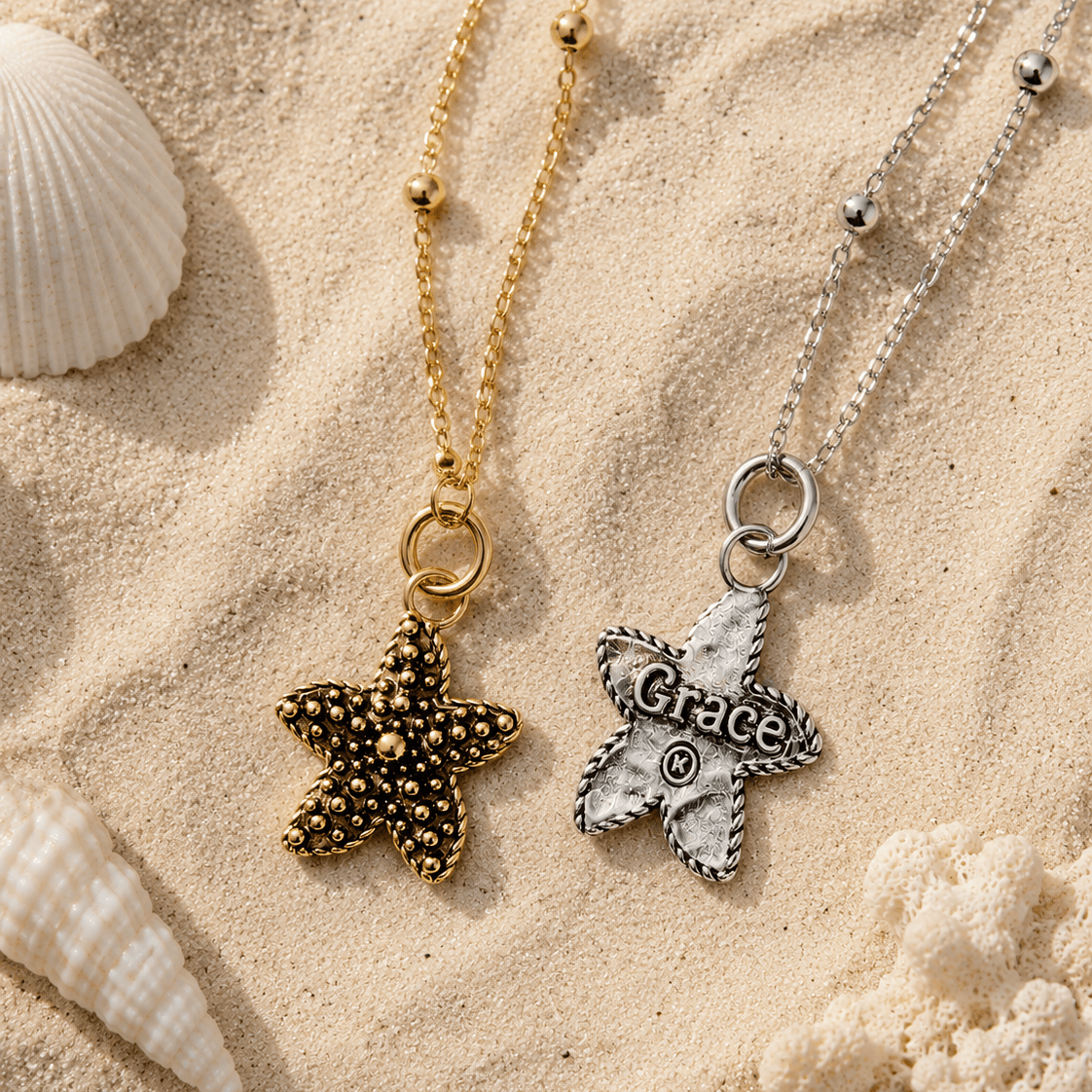 Grace Starfish Dainty Necklace