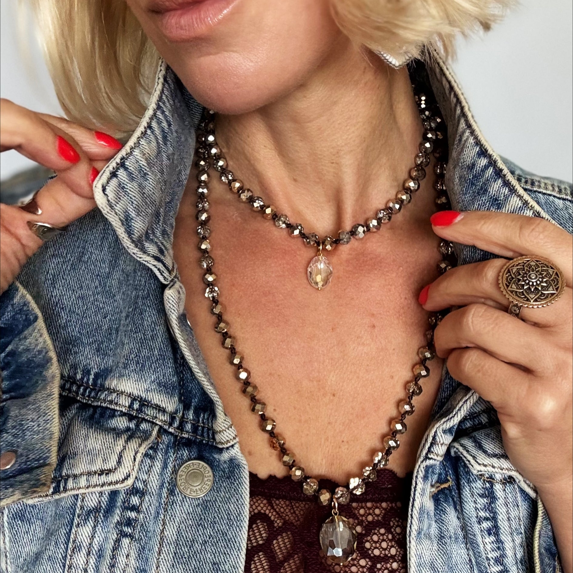 Crystal Layering Necklace