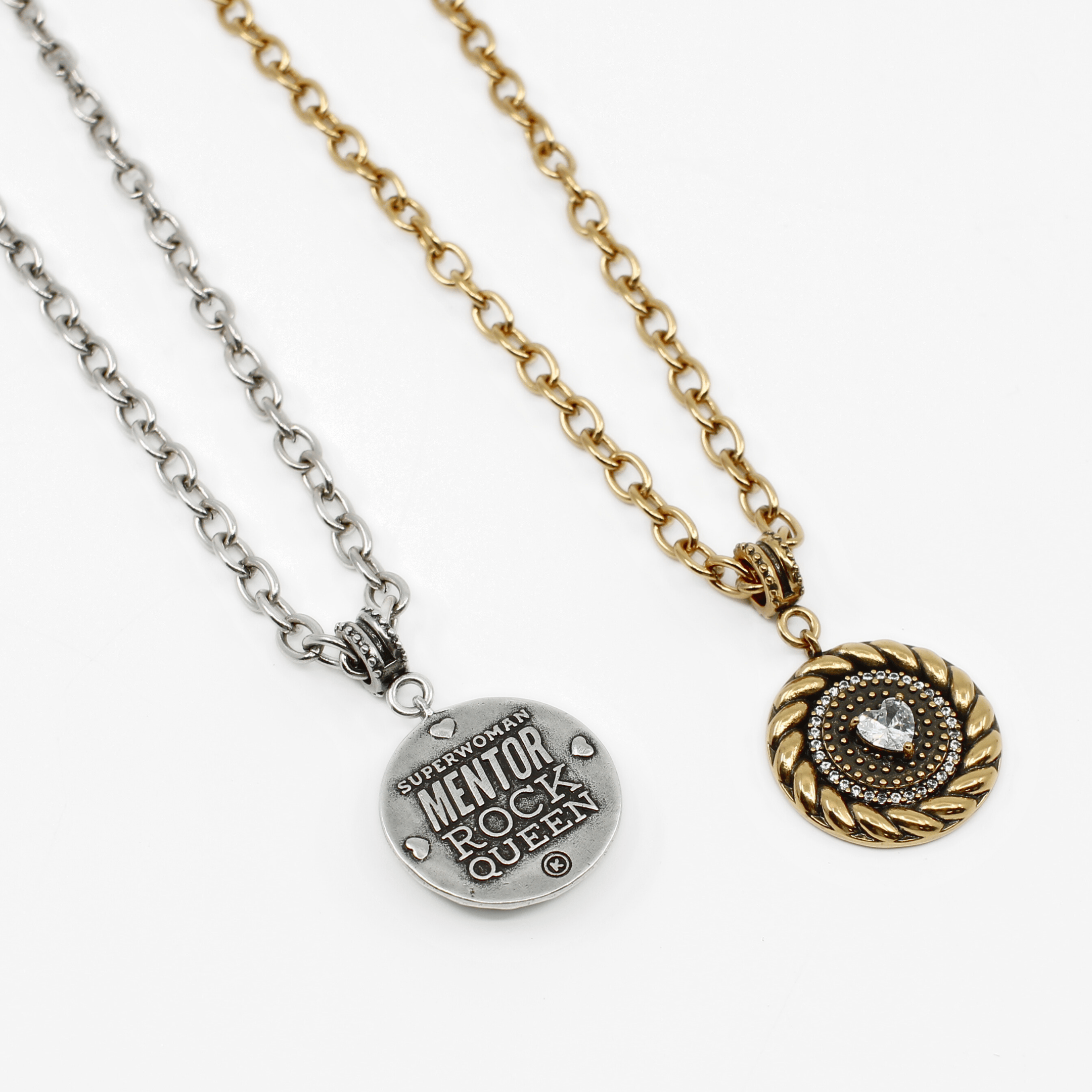 Queen Crystal Heart Adjustable Necklace