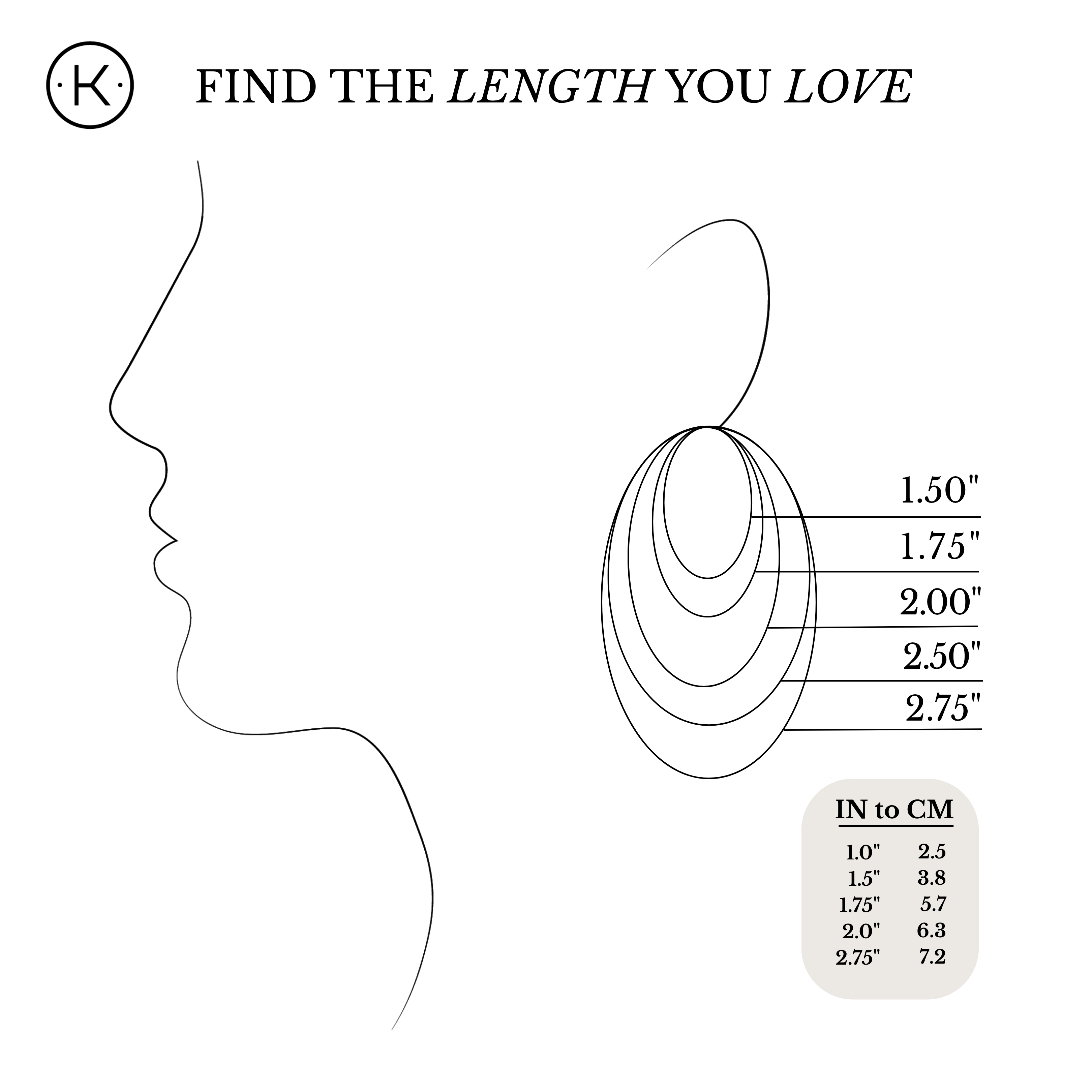 Drop Earring Size Guide