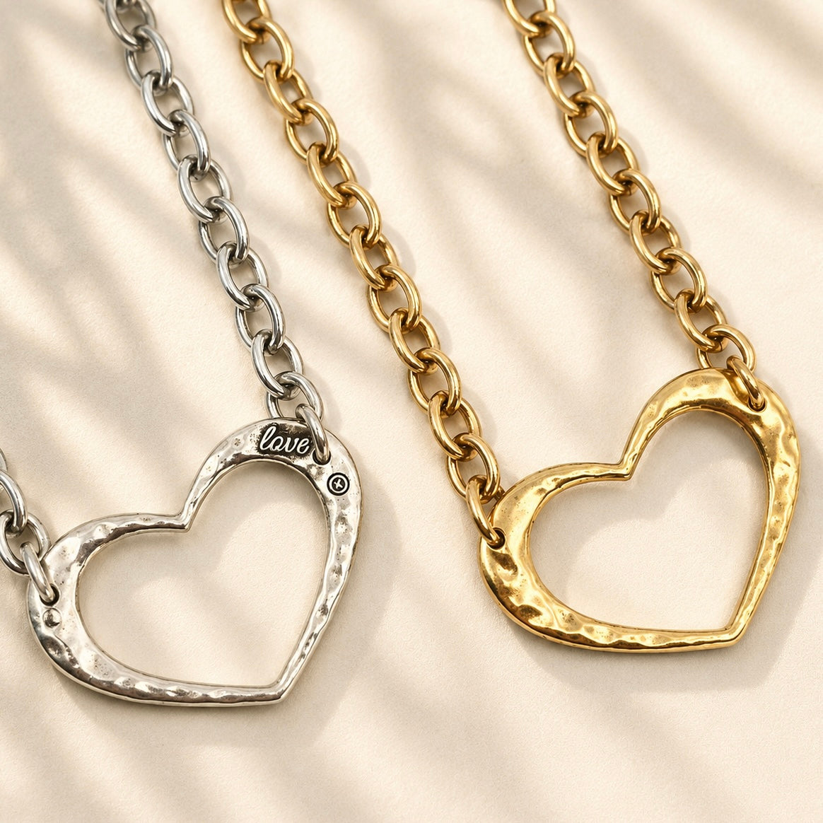 Love Open Heart Choker Necklace