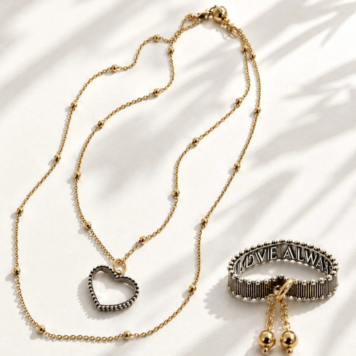 Love Always Open Heart Dainty Necklace