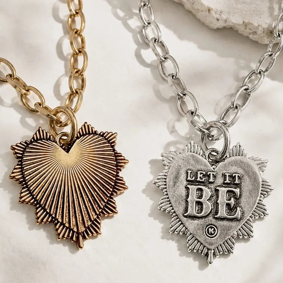 Let It Be Shining Heart Original Necklace