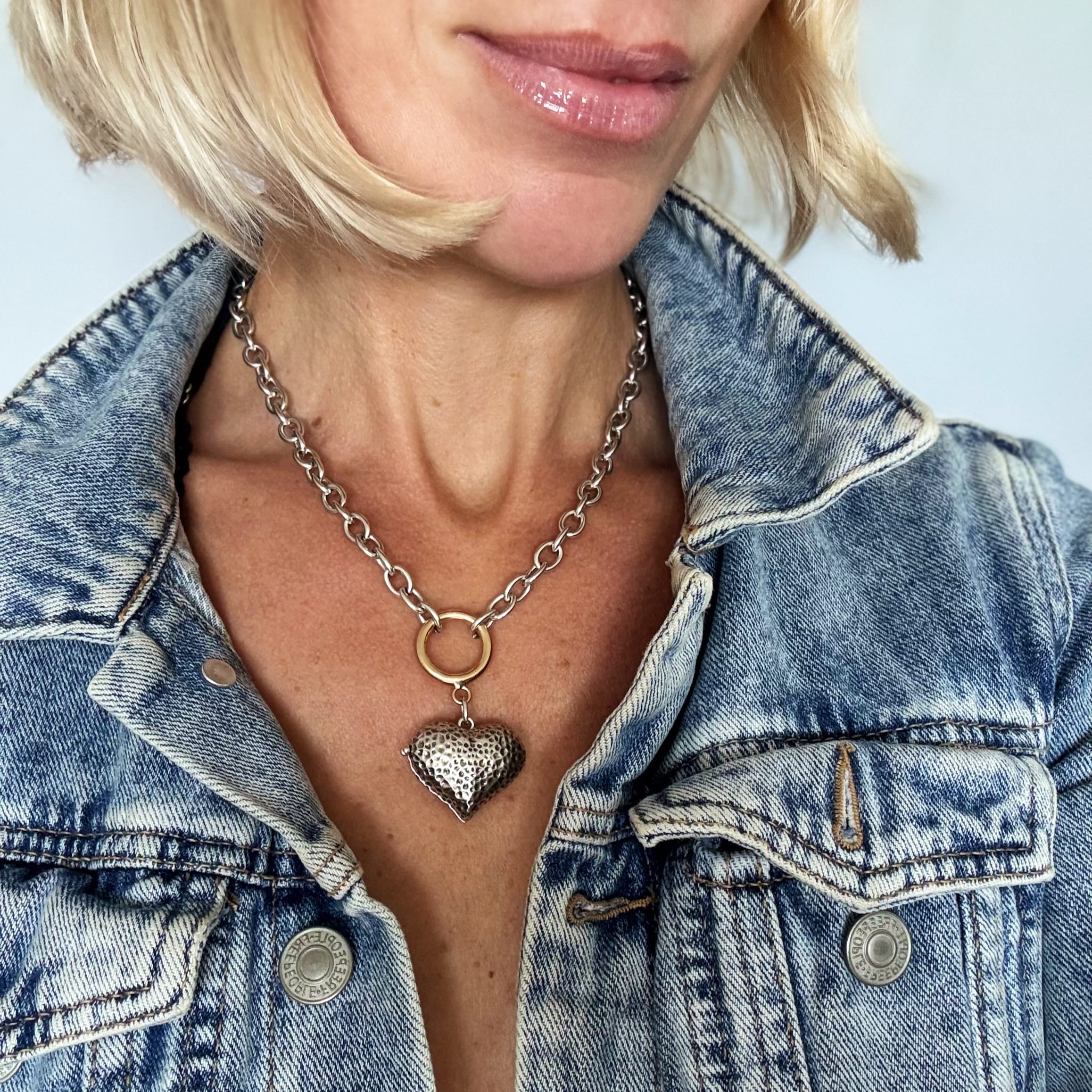 Follow Your Heart Locket Choker Necklace