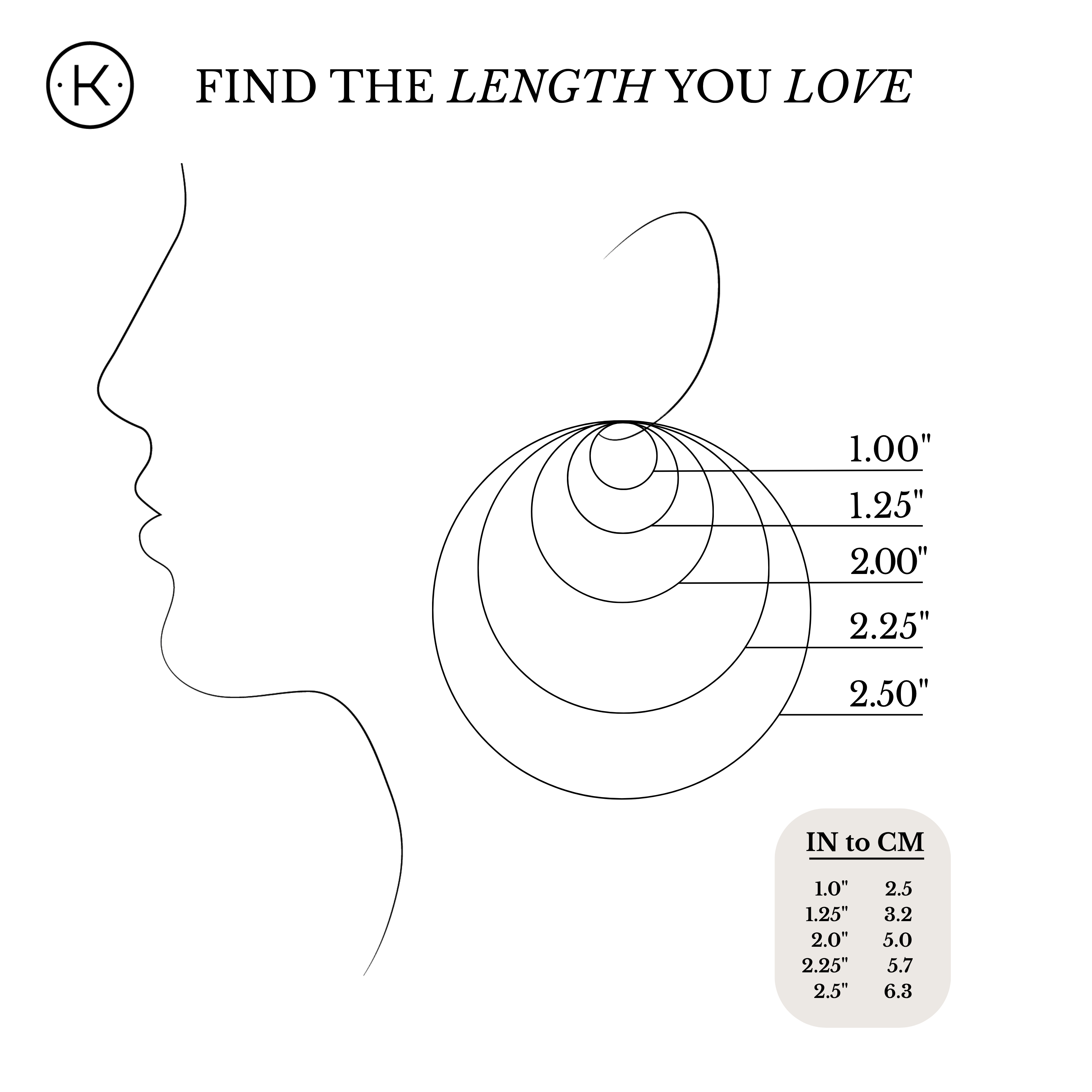 Hoop Earring Size Guide