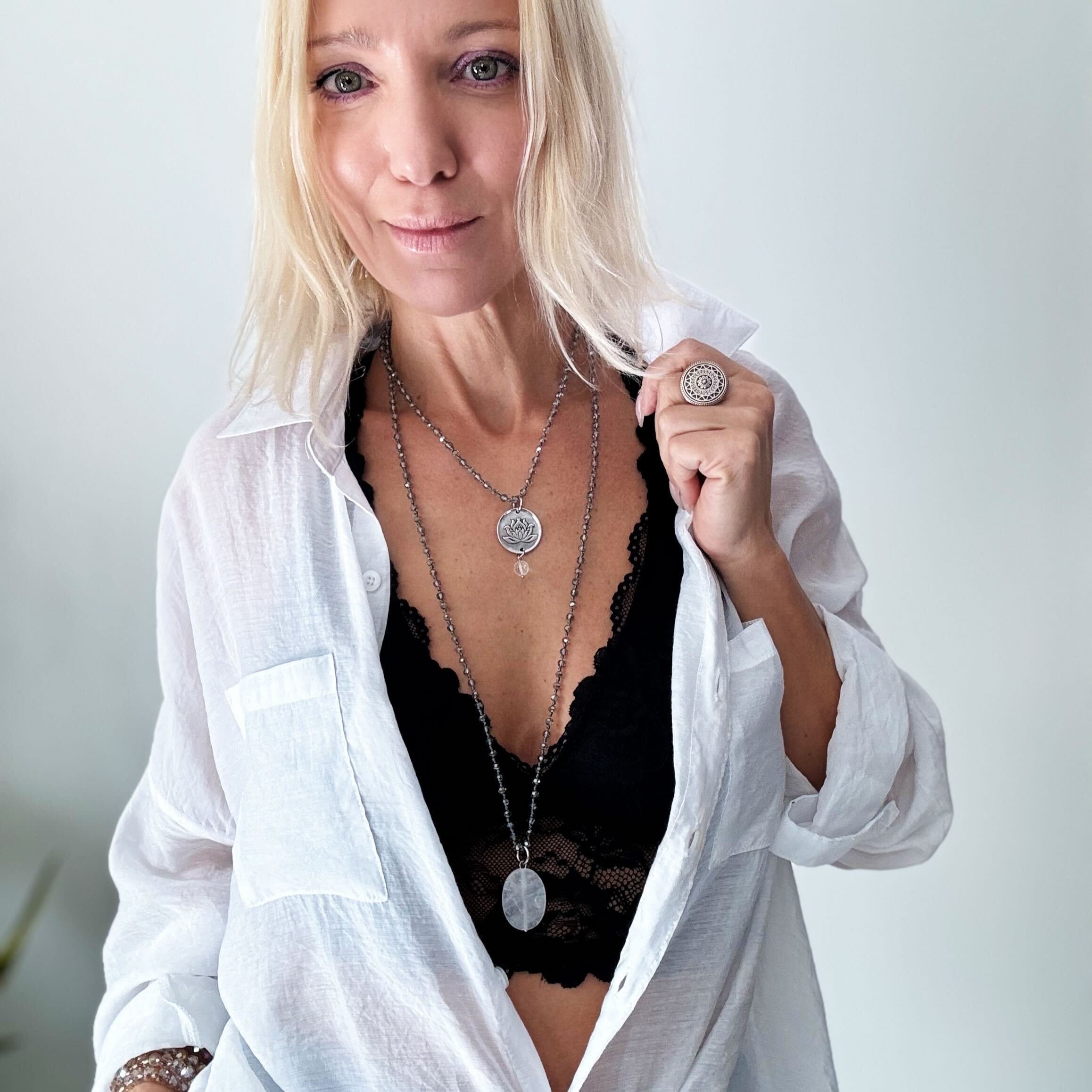 Just Breathe Lotus Original Necklace