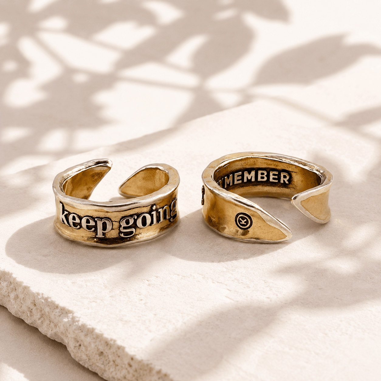 Keep Going Remember Adjustable Ring