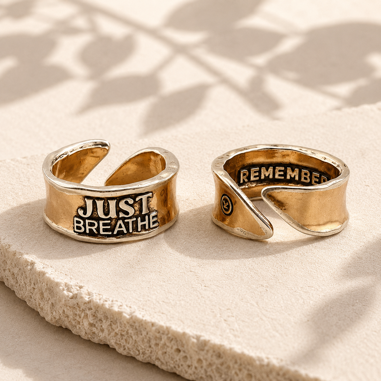 Just Breathe Remember Adjustable Ring