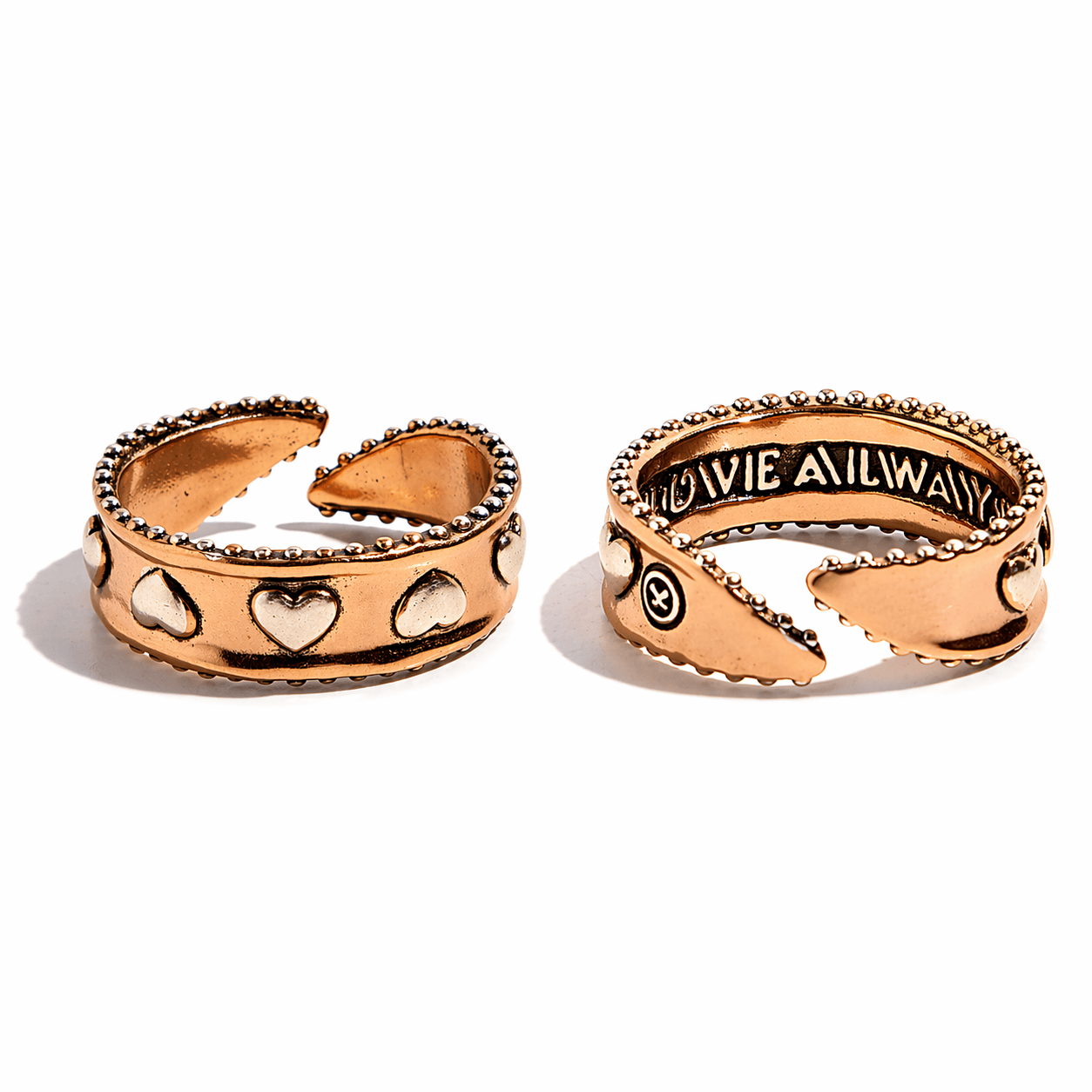 Love Always Hearts Adjustable Ring