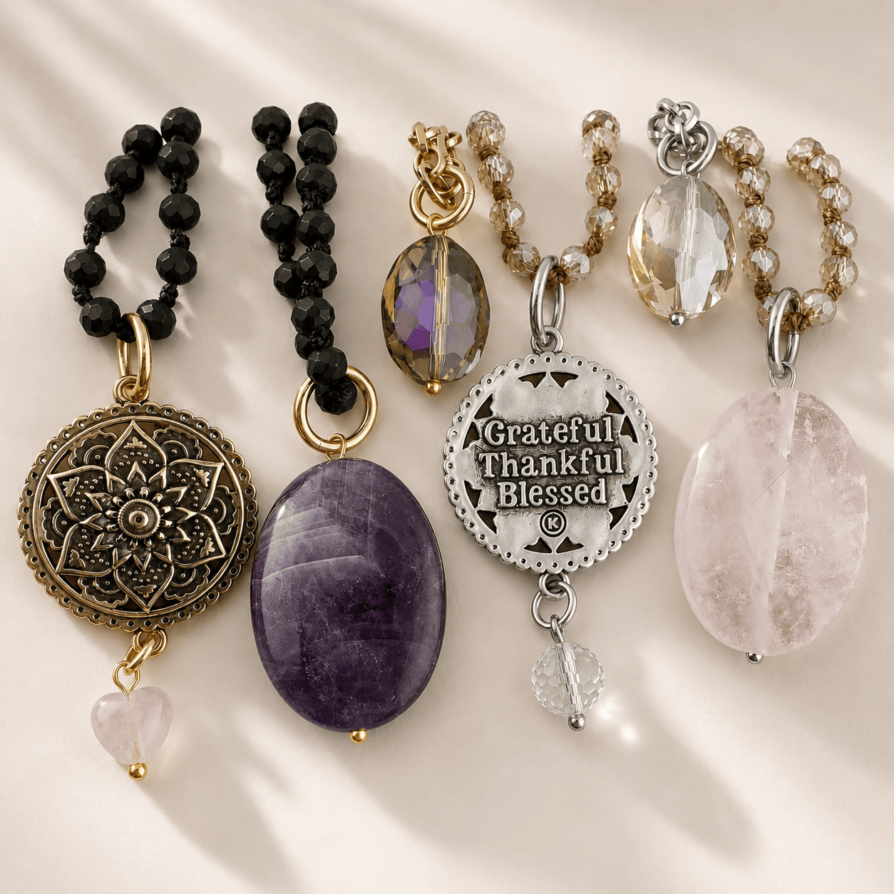 Grateful Thankful Blessed Mandala Layering Set