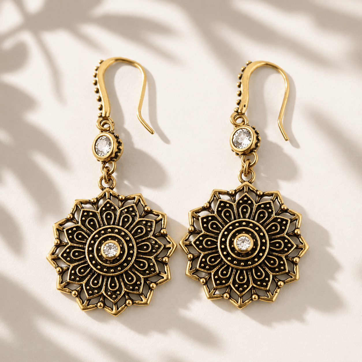 Remember Who You Are Flower Mandala Drop Earrings