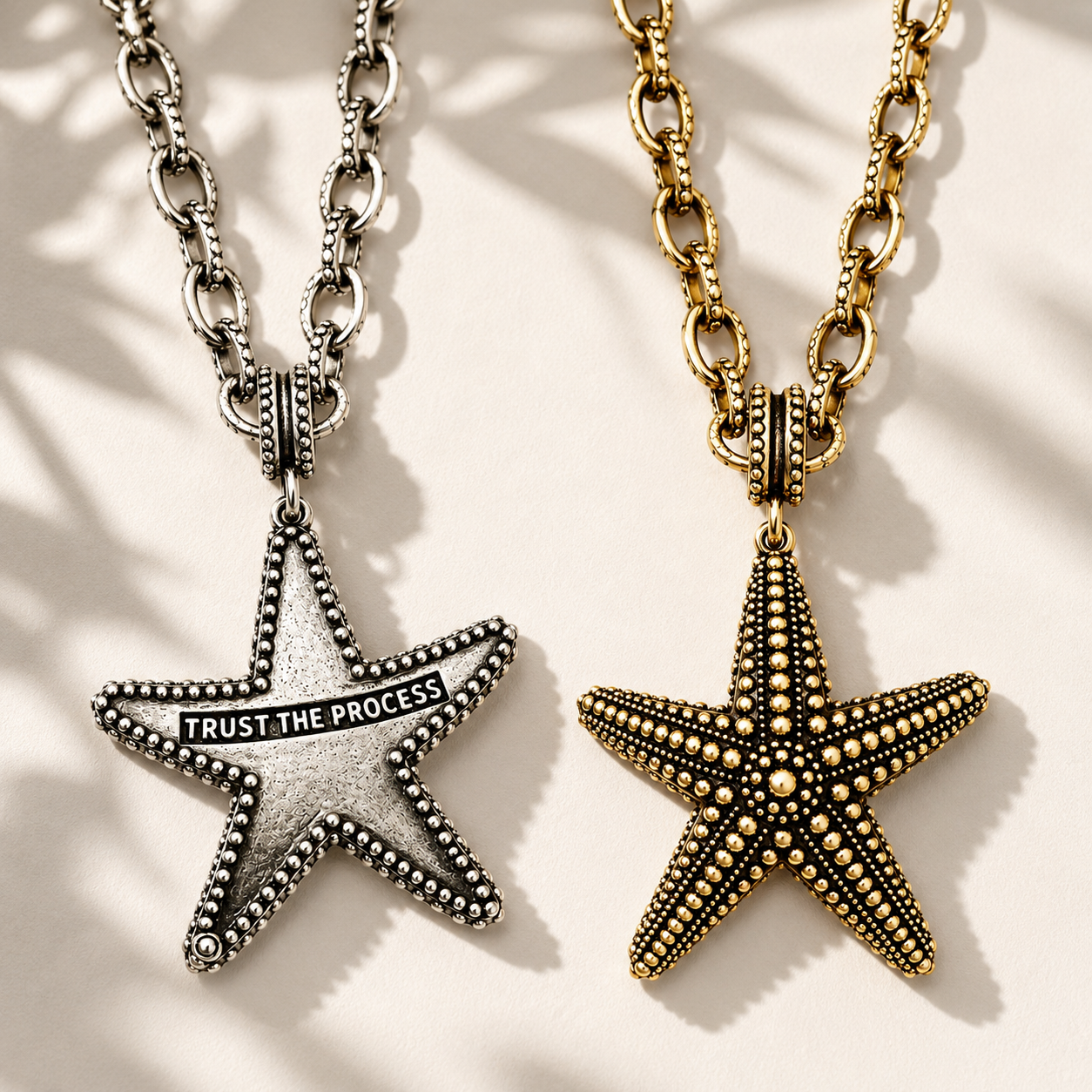 Trust the Process Starfish Adjustable Necklace